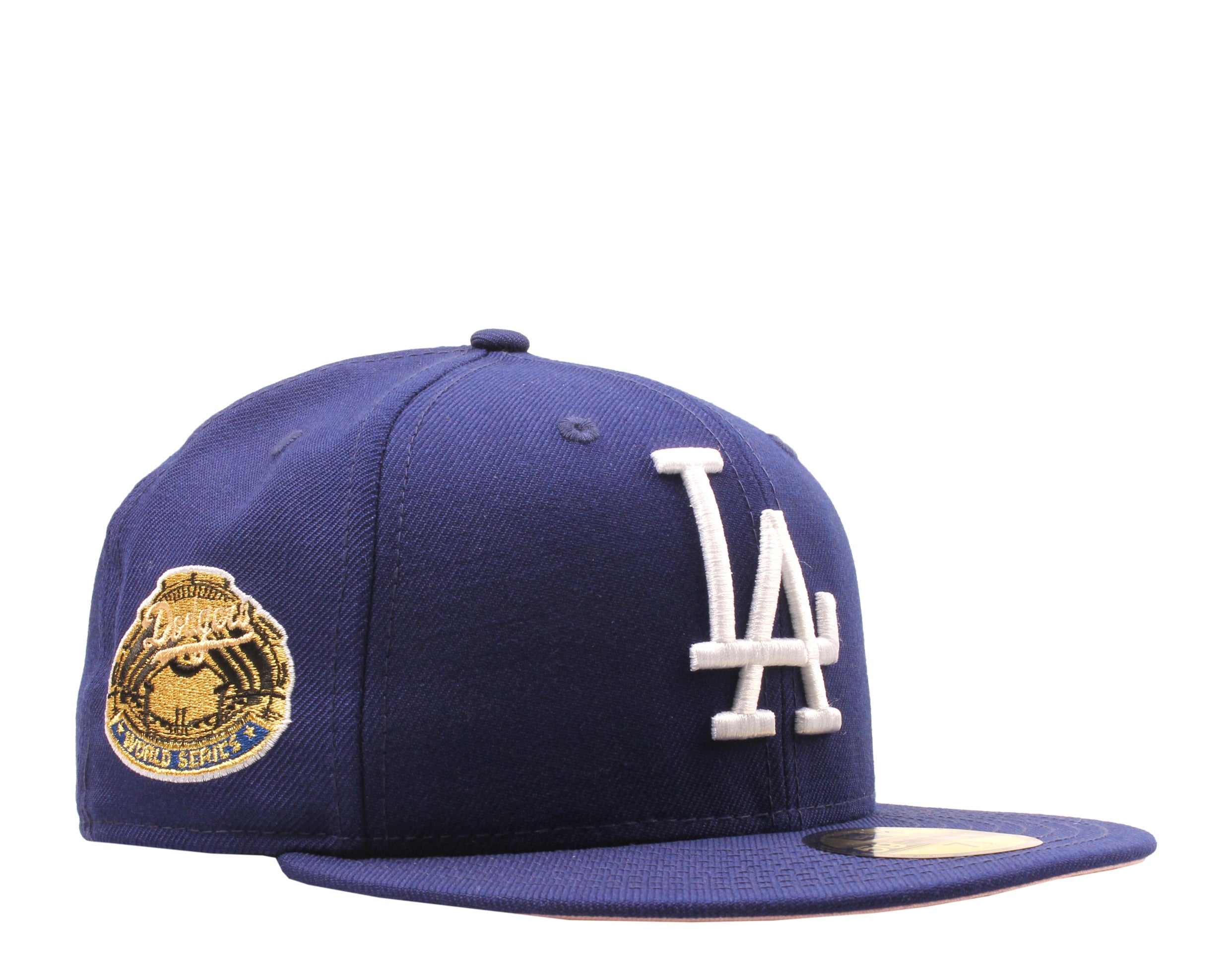 New Era x NYCMode 59Fifty MLB Los Angeles Dodgers 1963 World Series Fitted W/ Pink Undervisor