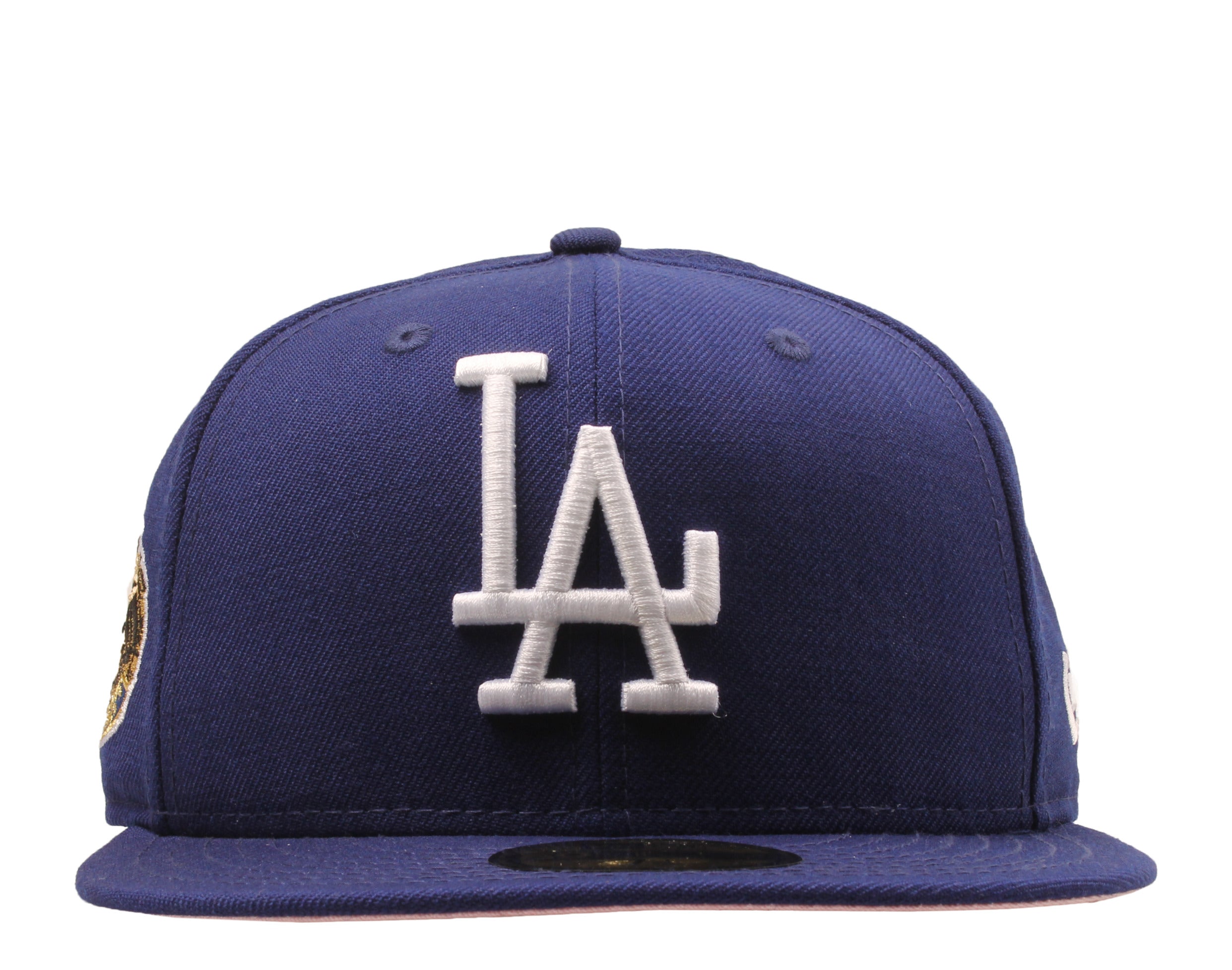 New Era x NYCMode 59Fifty MLB Los Angeles Dodgers 1963 World Series Fitted W/ Pink Undervisor