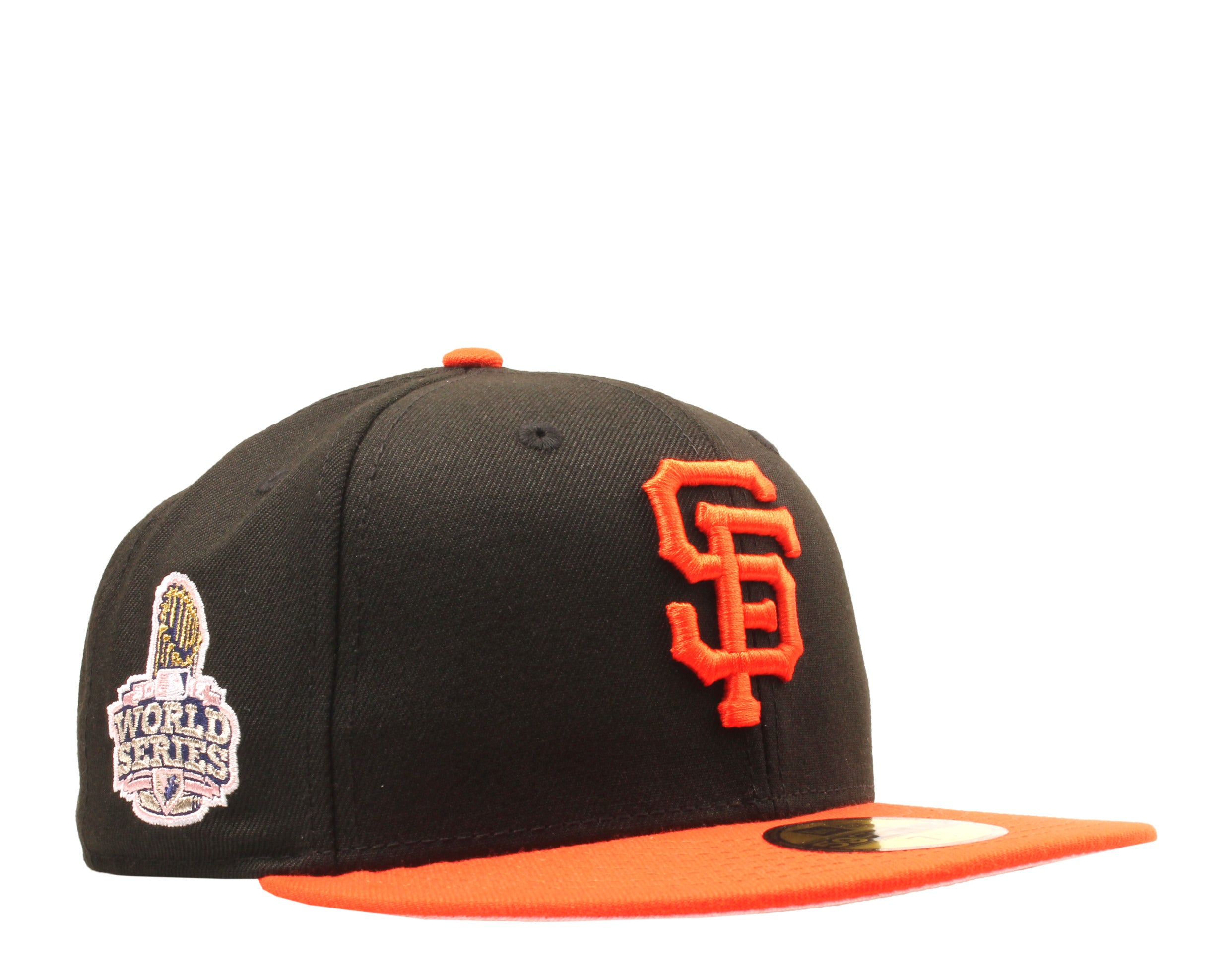 New Era x NYCMode 59Fifty MLB San Francisco Giants 2012 World Series Fitted W/ Pink Undervisor