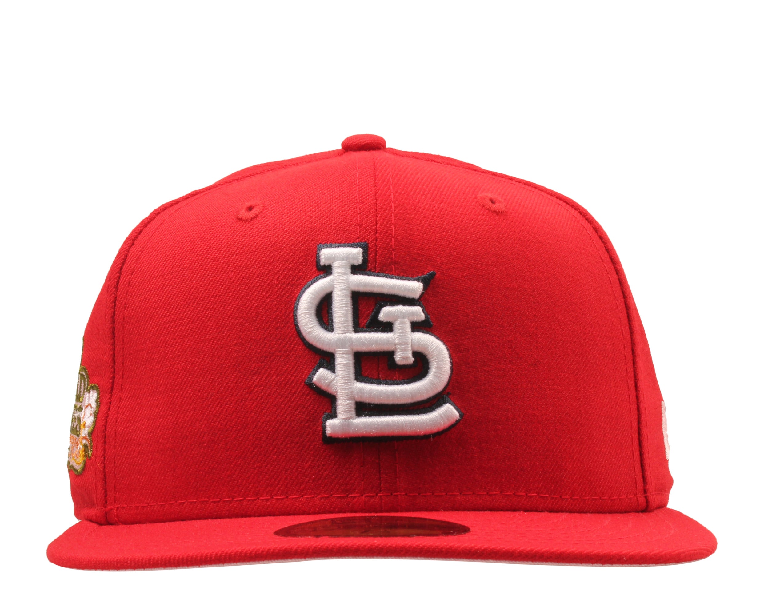 St. Louis Cardinals New Era 2011 World Series Champions Beetroot Cyber  59FIFTY Fitted Hat - Pink