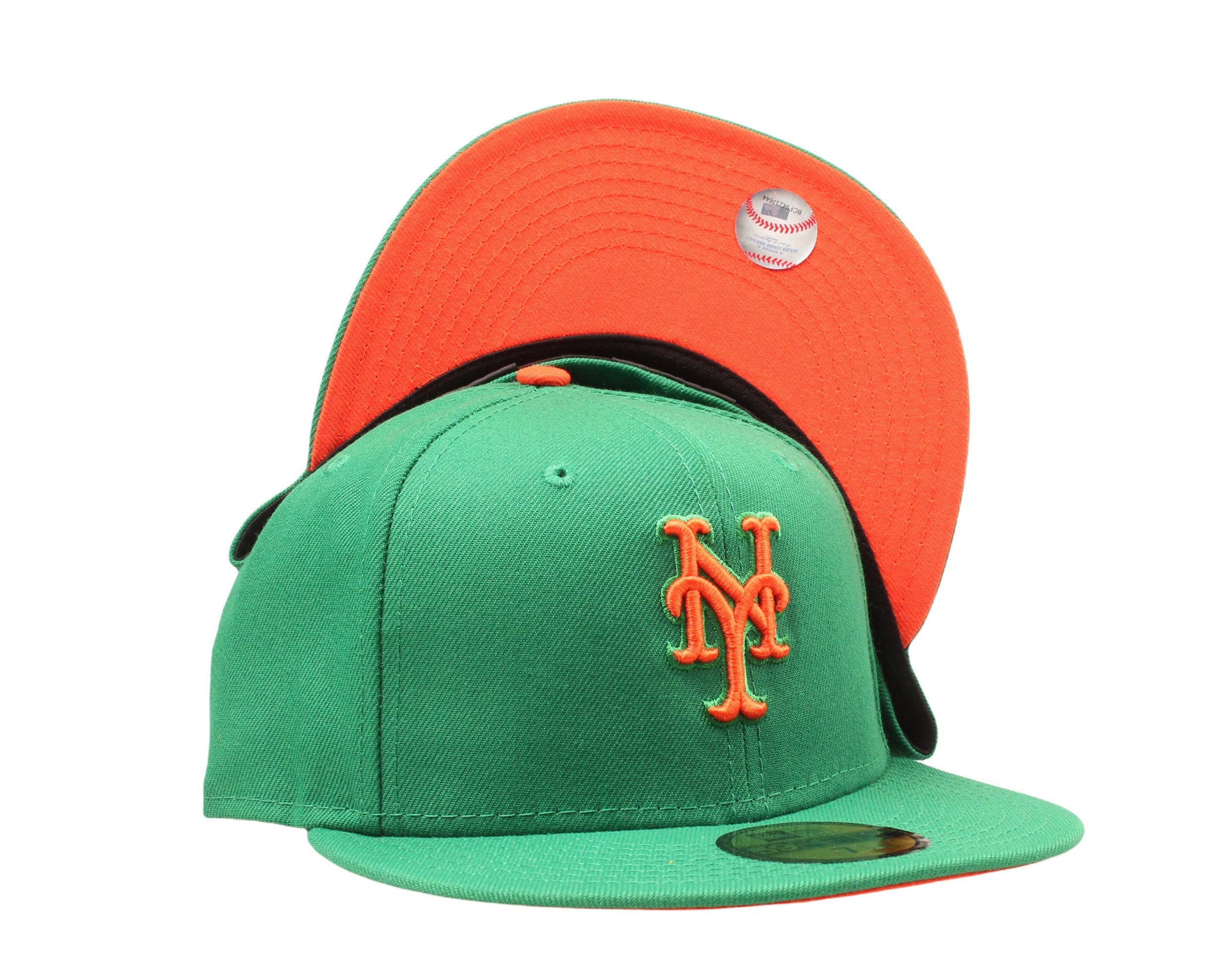 New Era x NYCMode 59Fifty MLB New York Mets Fitted Hat W/ Orange Undervisor