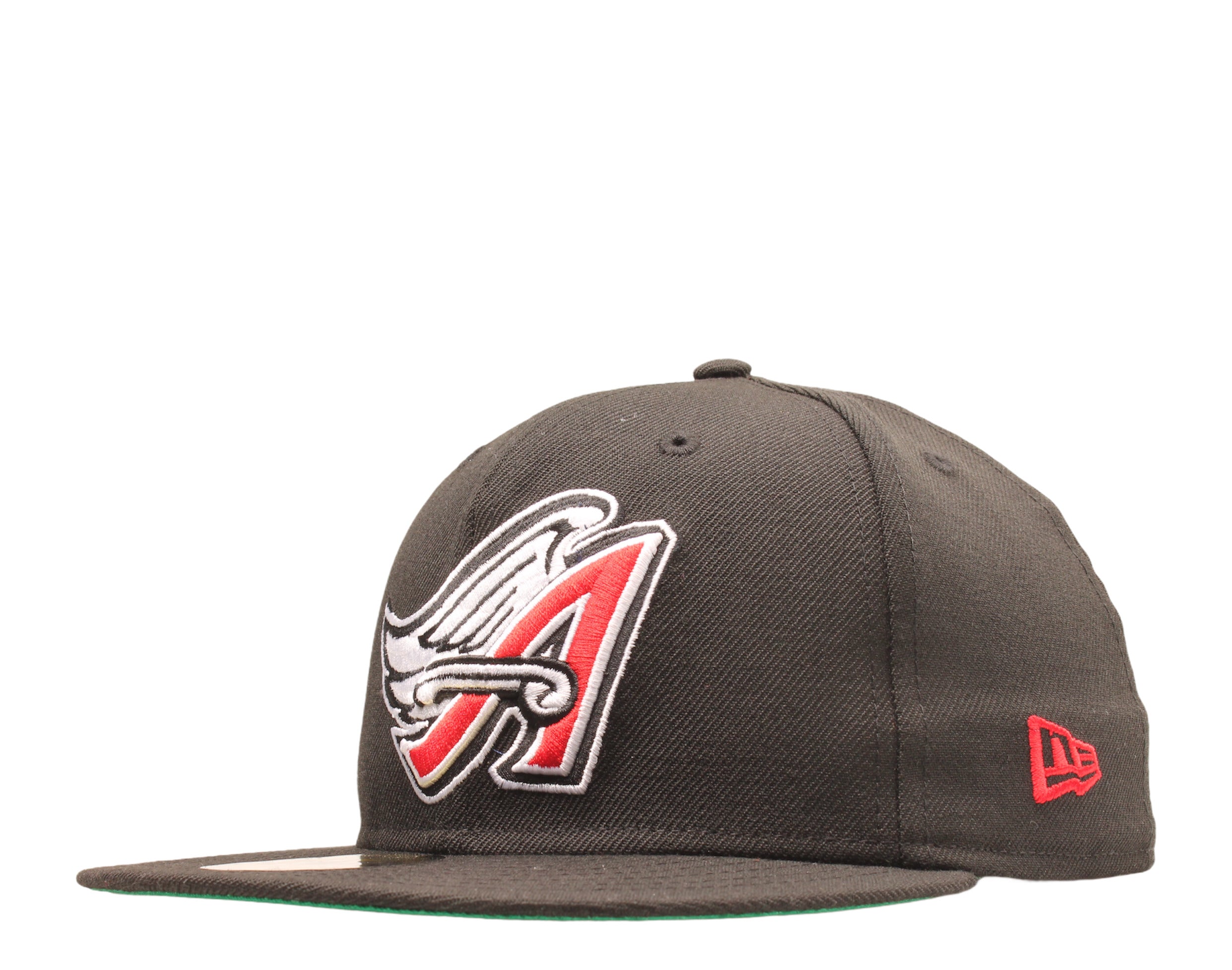 New Era x NYCMode 59Fifty MLB Anaheim Angels 2002 World Series Fitted Hat W/ Green Undervisor