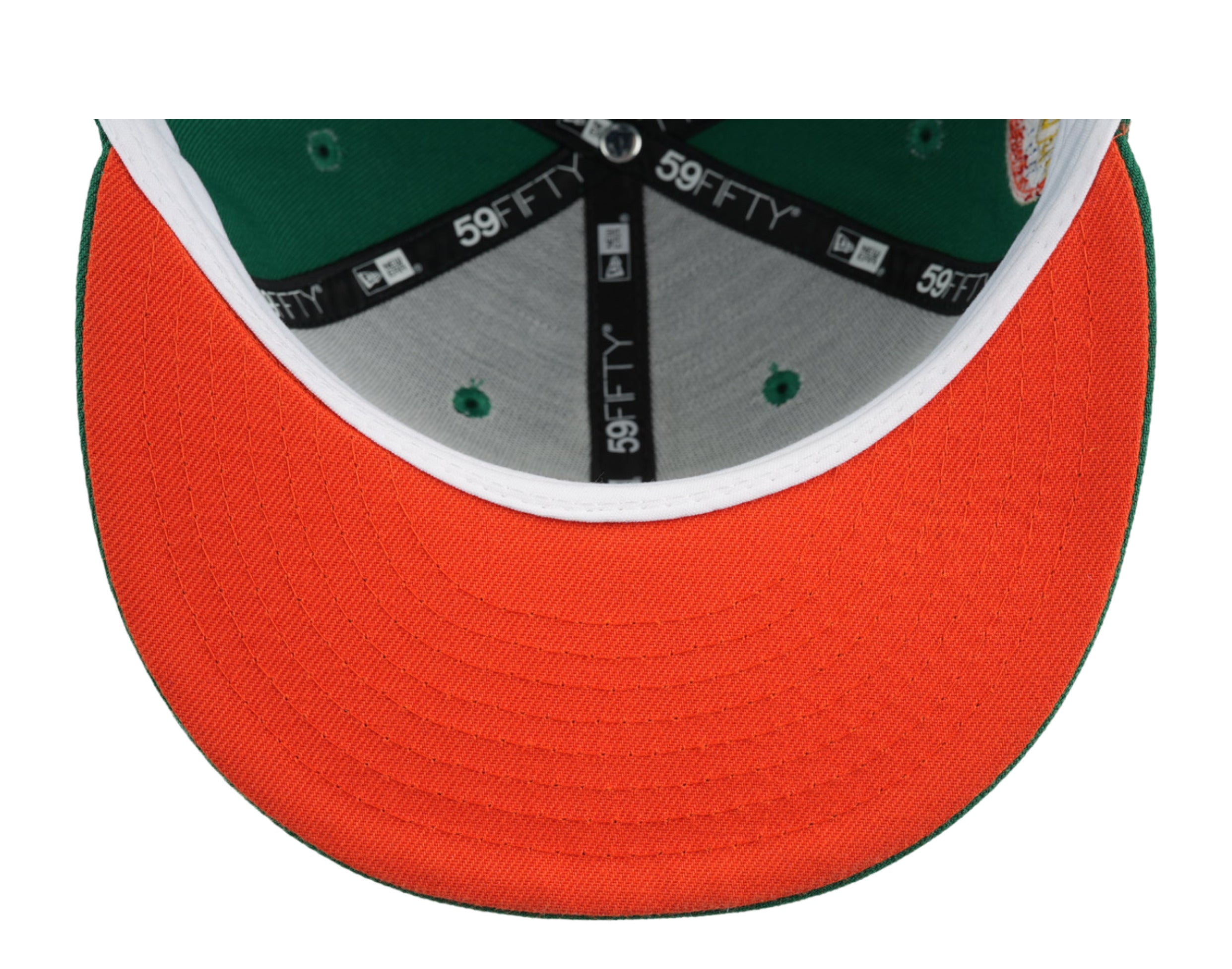 New Era New York Mets 50th Anniversary Flashy Orange Metallic Edition  59Fifty Fitted Hat