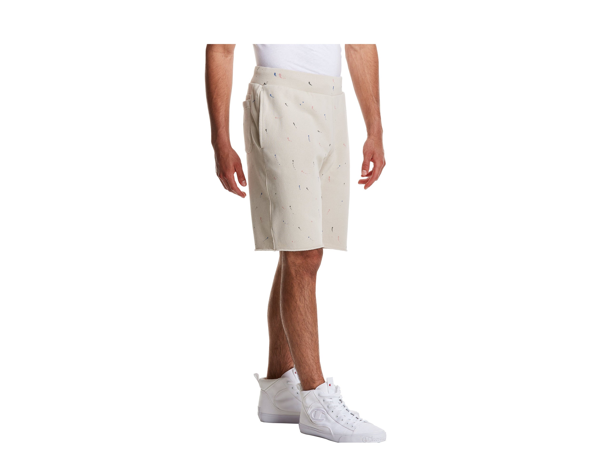 Champion C-Life Reverse Weave Cut Off Paint Splatter Men's Shorts