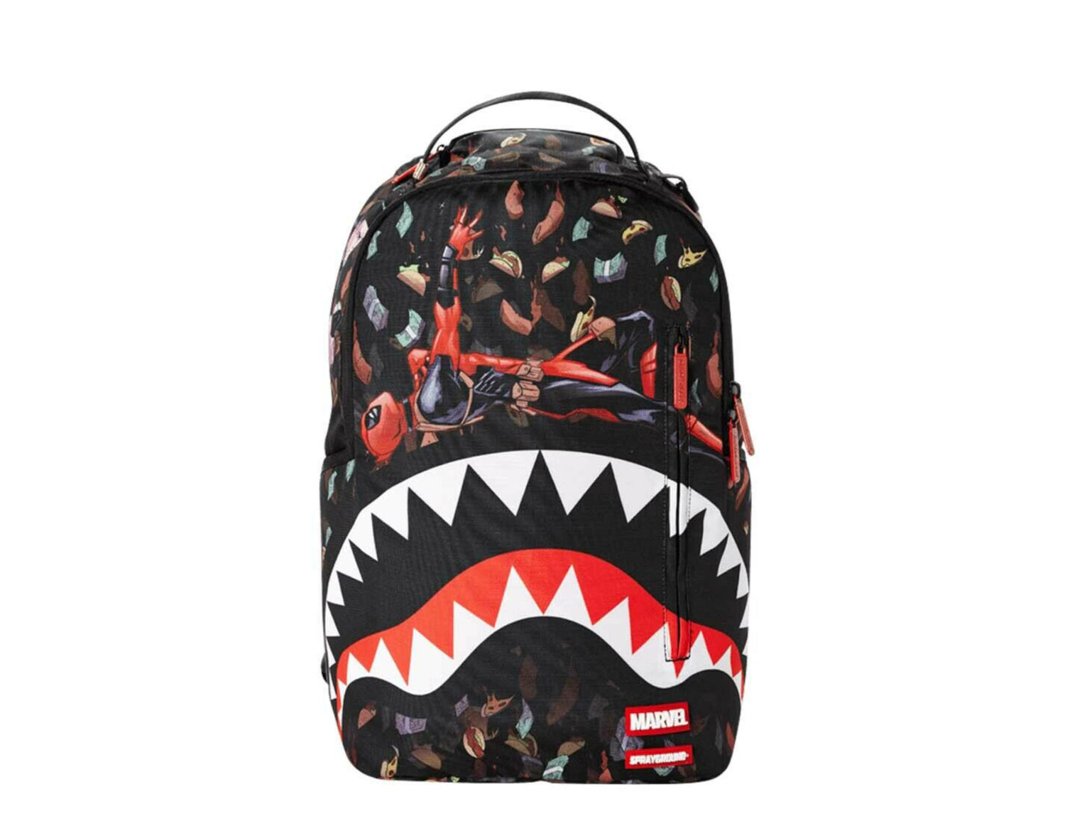 Sprayground Deadpool Taco$ Rain Shark Backpack