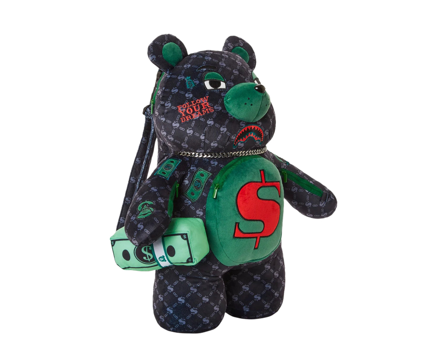 Sprayground Dinero Money Teddy Bear Backpack