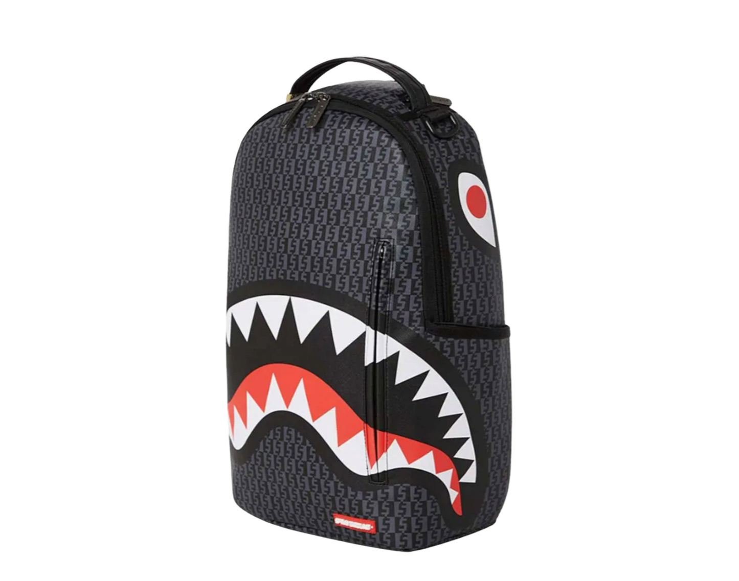 Cashin Checks shark-motif backpack, Sprayground