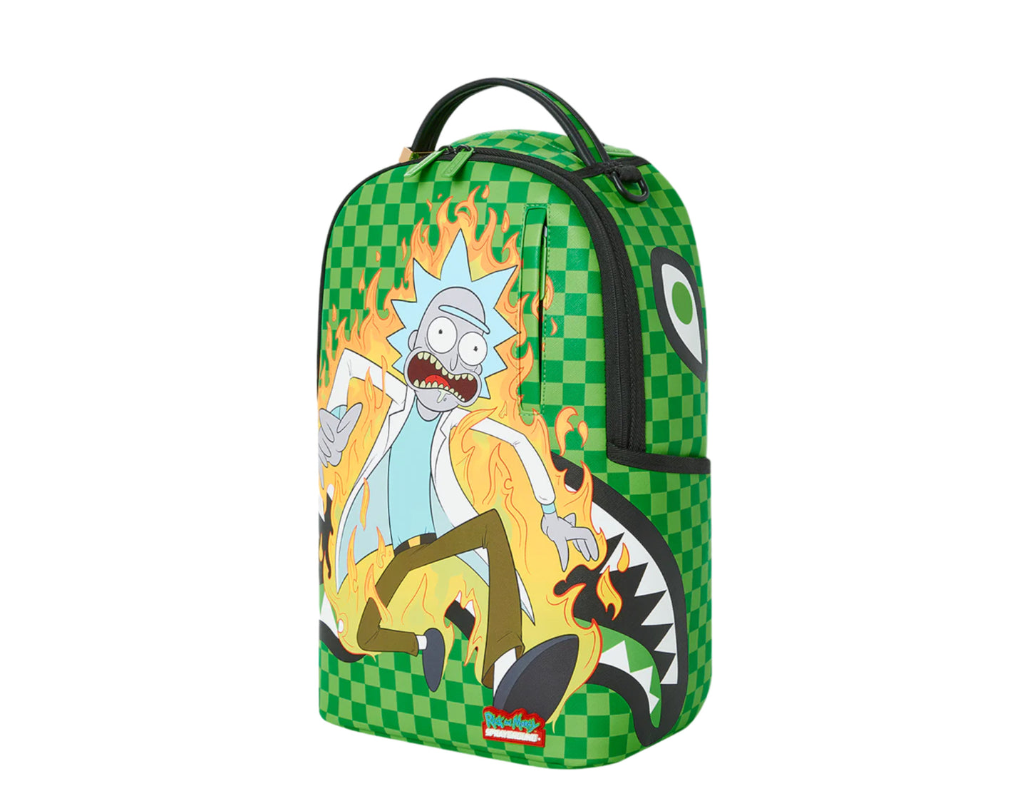 Sprayground Rick & Morty Into The Fury Fire Rick Sharkmouth Backpack ...