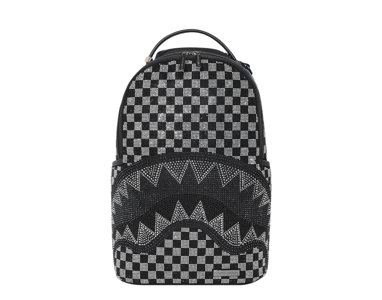 Gray Checkered Sharks In Paris Backpacks Laptop Bag/Backpack For