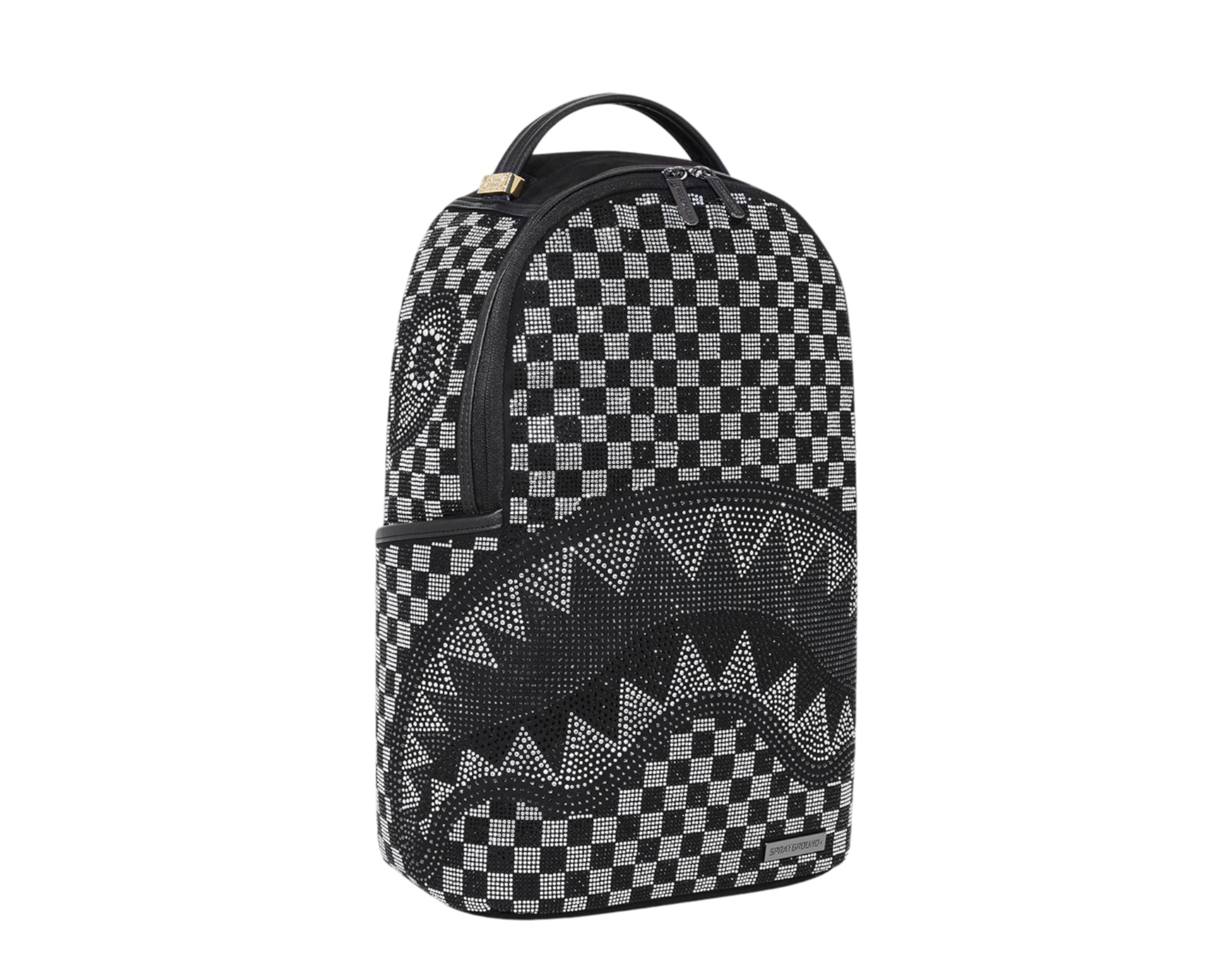 Sprayground Checkered Trinity Shark Backpack (DLXSF)