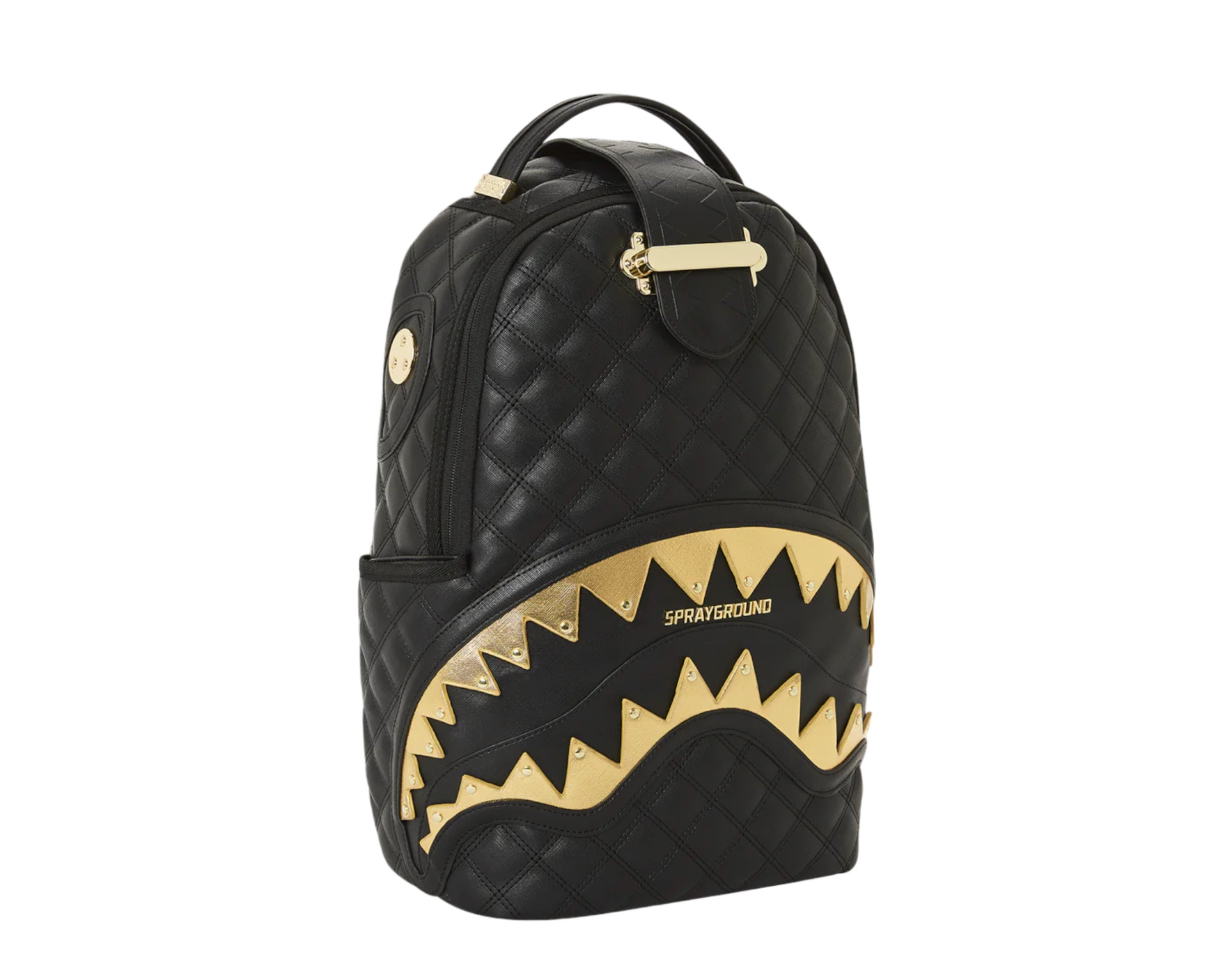 Sprayground 24K Geneva Black Mamba Quilted Backpack (DLXV)