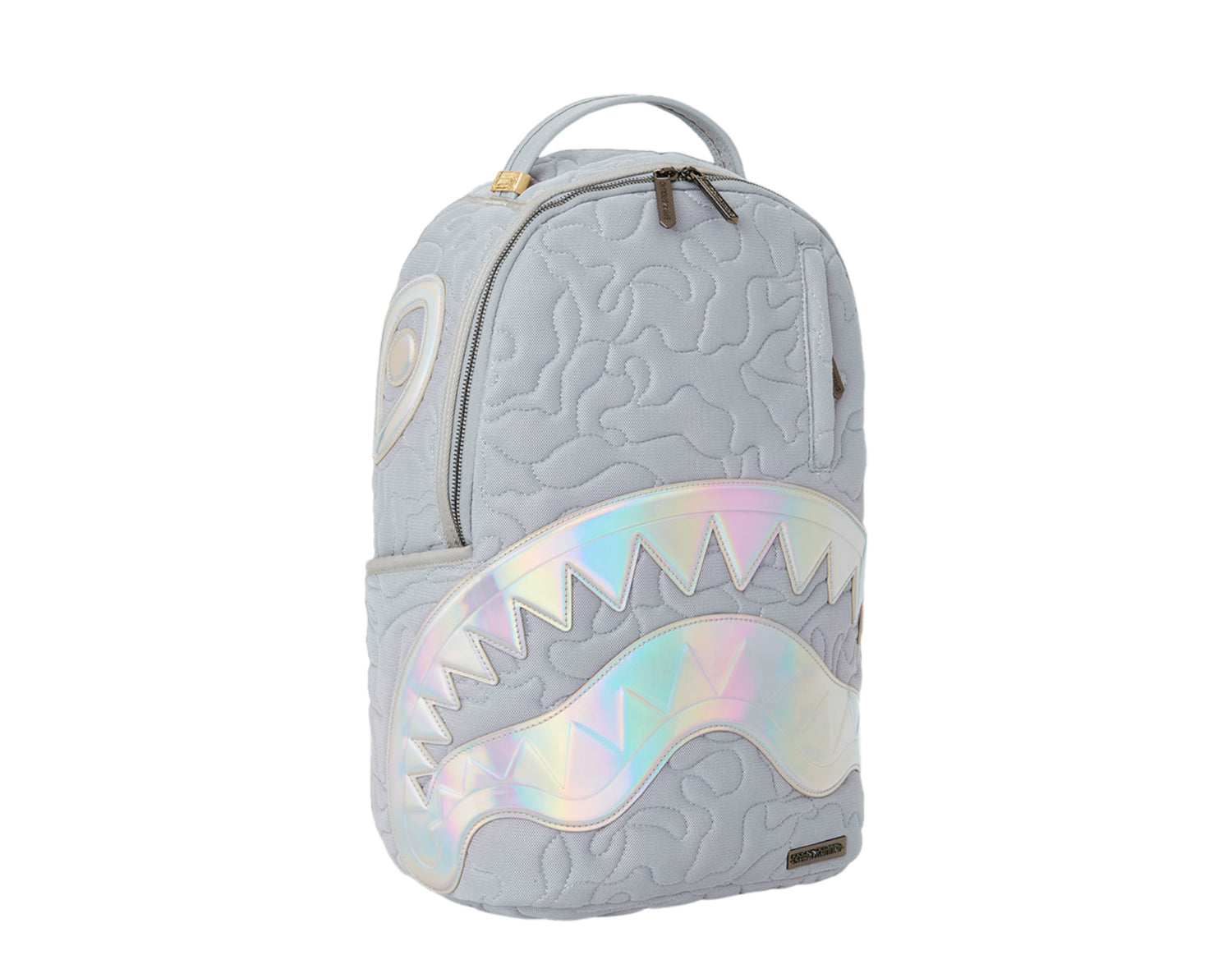 Sprayground Quilted Iridescent Shark Backpack (DLXSF)