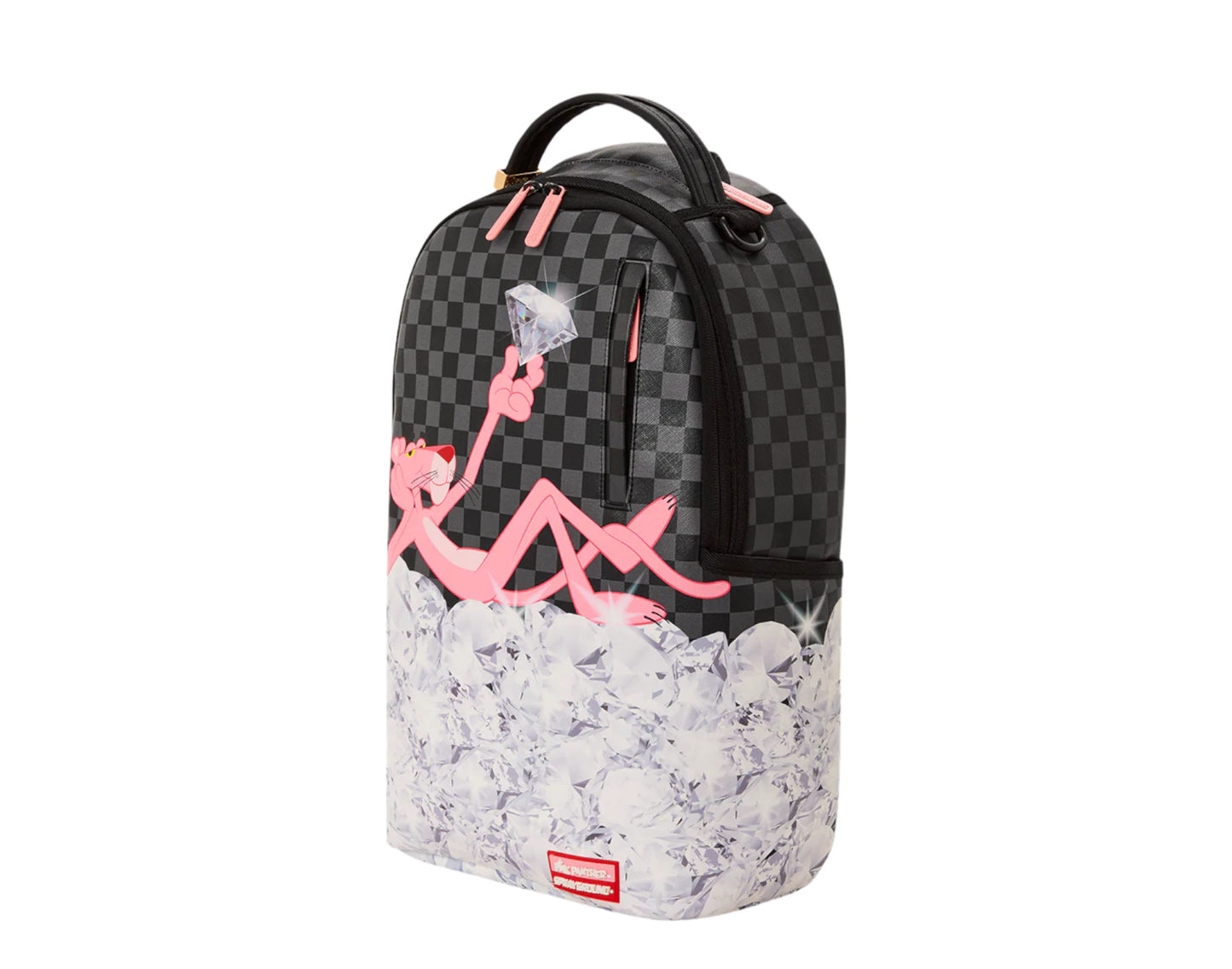 Sprayground Pink Panther One In A Million Stacked Diamonds Backpack