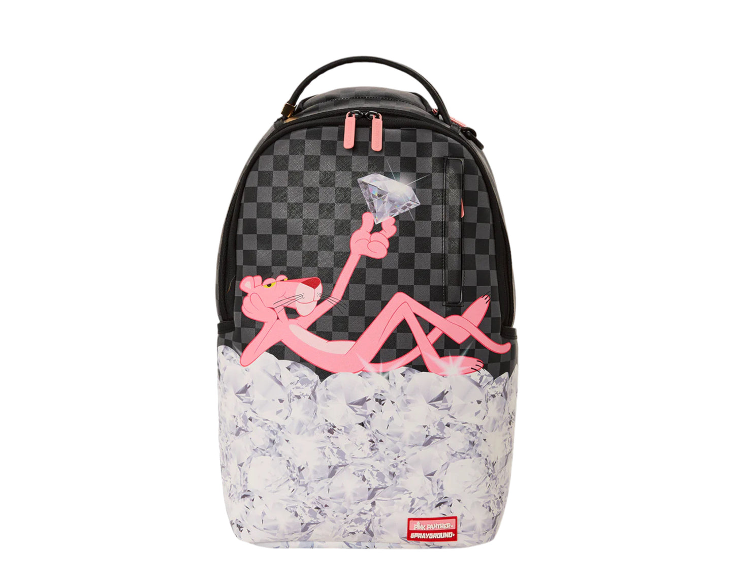 Sprayground Pink Panther One In A Million Stacked Diamonds Backpack