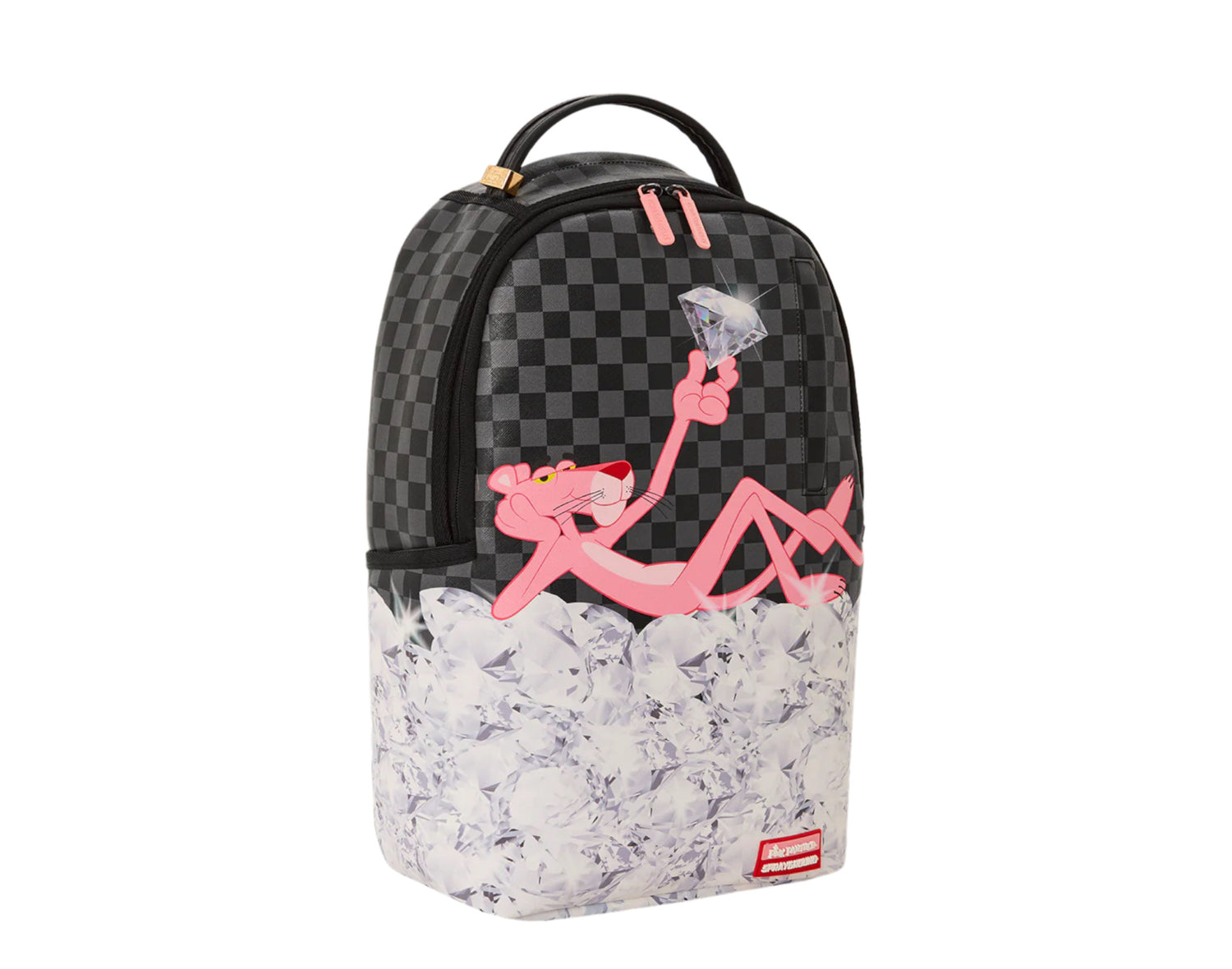 Sprayground Pink Panther One In A Million Stacked Diamonds Backpack