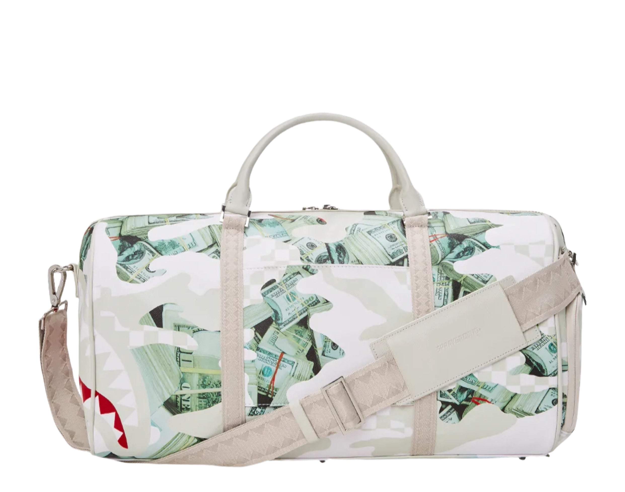 Sprayground FEROCIOU$ Powder Shark Duffle Bag