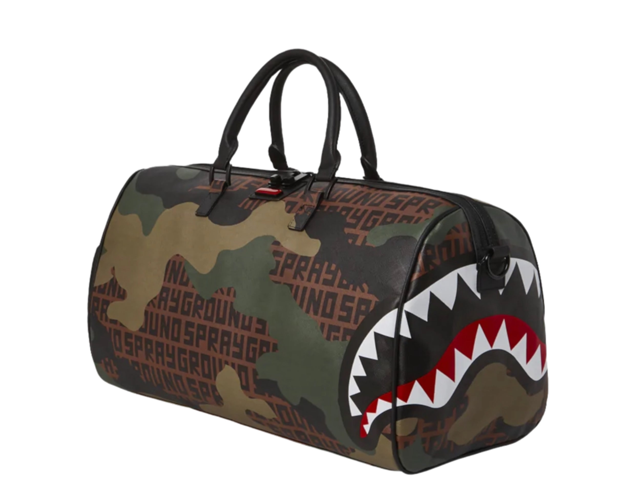 Sprayground Camo Infiniti Shark Duffle Bag