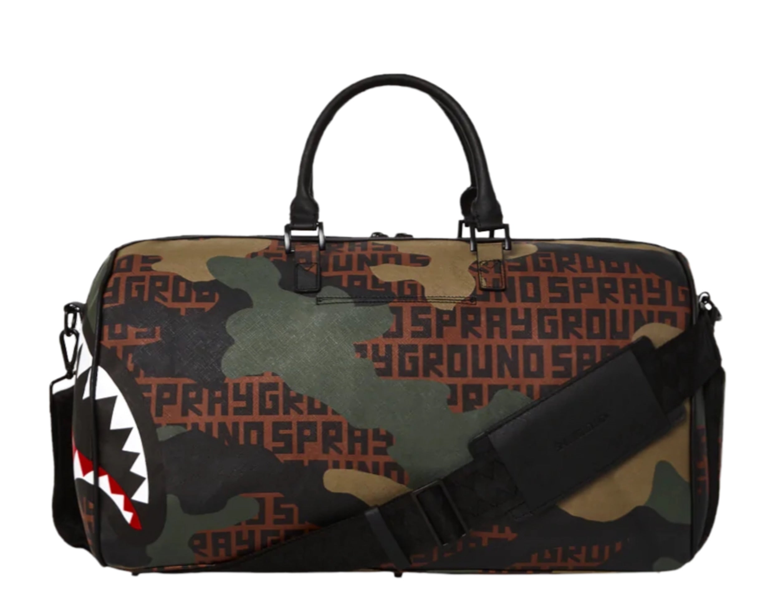 Sprayground Camo Infiniti Shark Duffle Bag