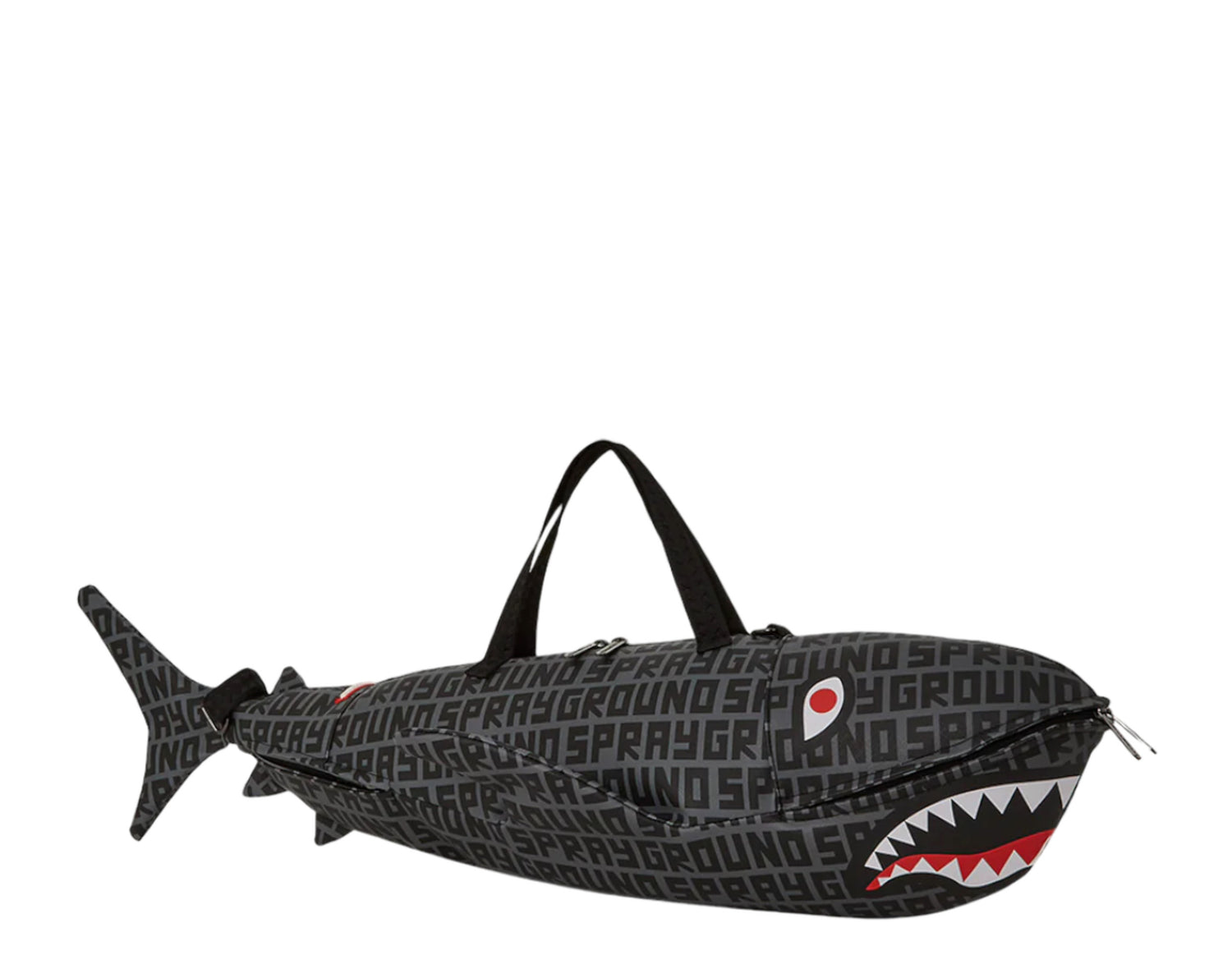 Sprayground Sharkfinity Stealth Pilot Shark Shape Duffle Bag (DLXV)