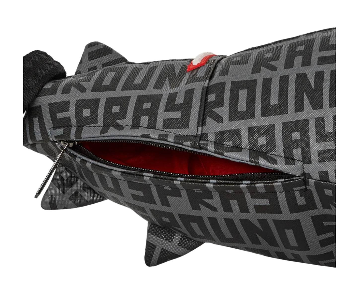 Sprayground Sharkfinity Stealth Pilot Shark Shape Duffle Bag (DLXV)