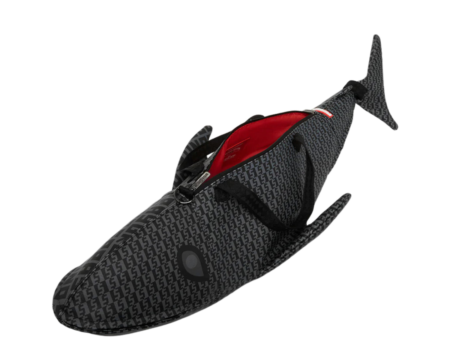 Sprayground Sharkfinity Stealth Pilot Shark Shape Duffle Bag (DLXV)