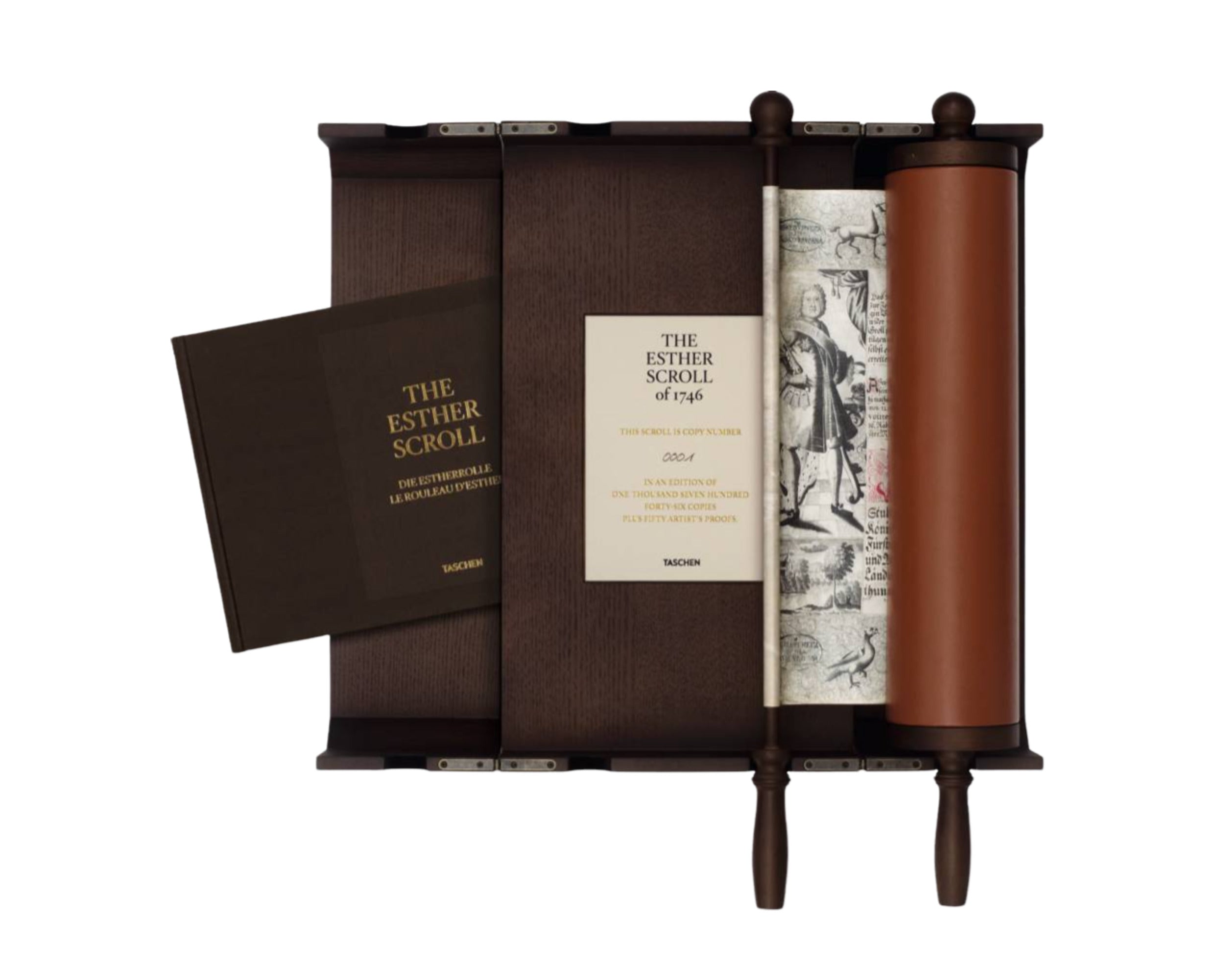 Taschen Books - The Esther Scroll Manuscript In Wooden Display