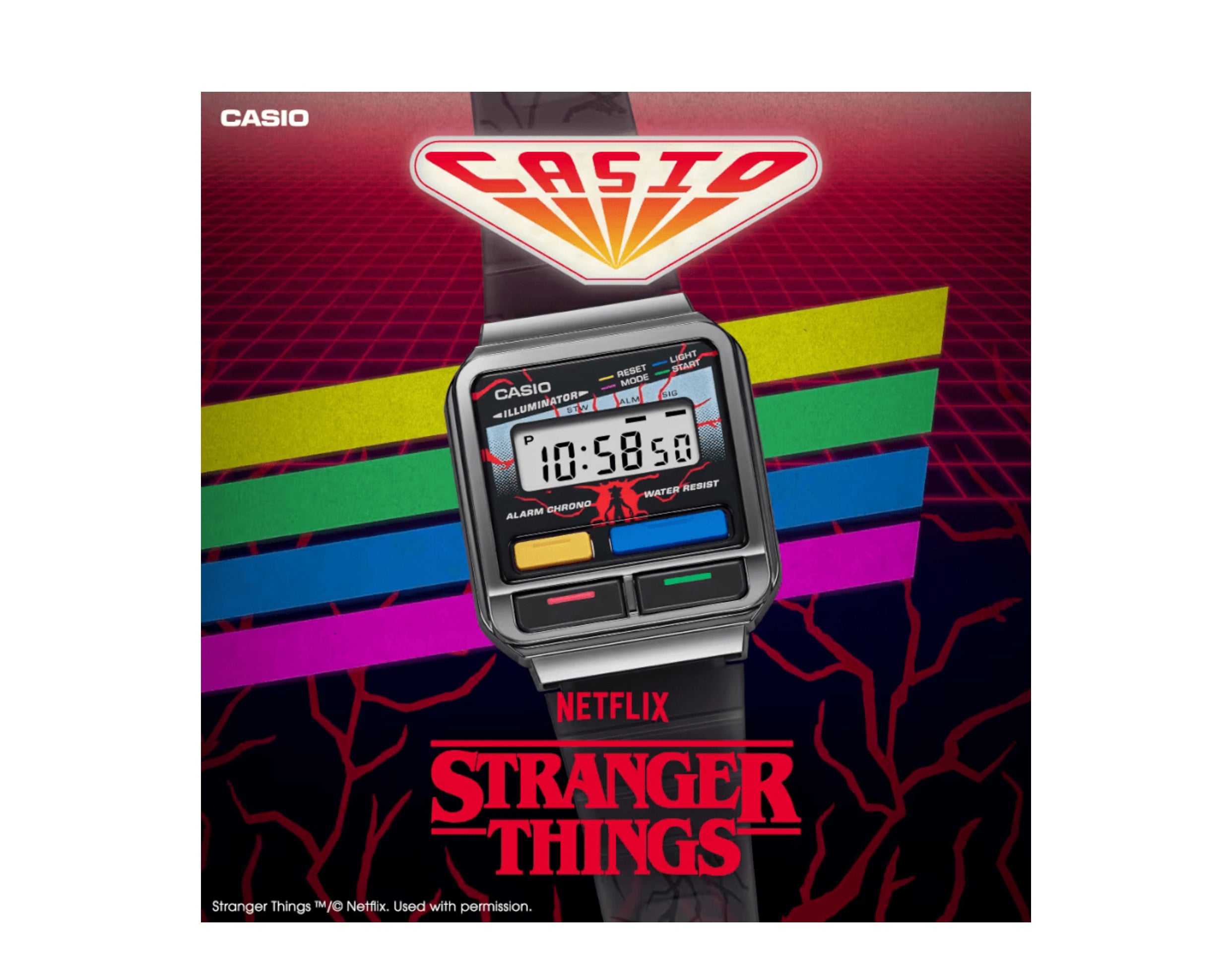 Casio Vintage A120WEST-1A Stranger Things Digital Resin Band Watch