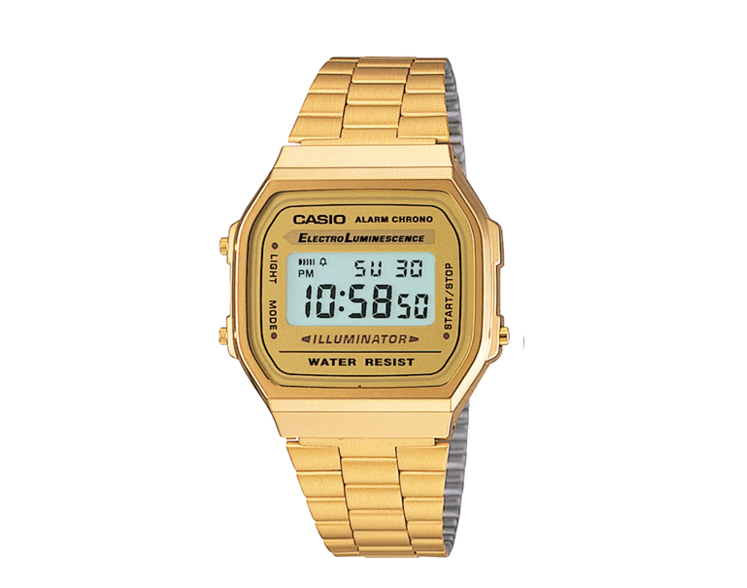 Casio A168WEGB Vintage Digital Metal Men's Watch