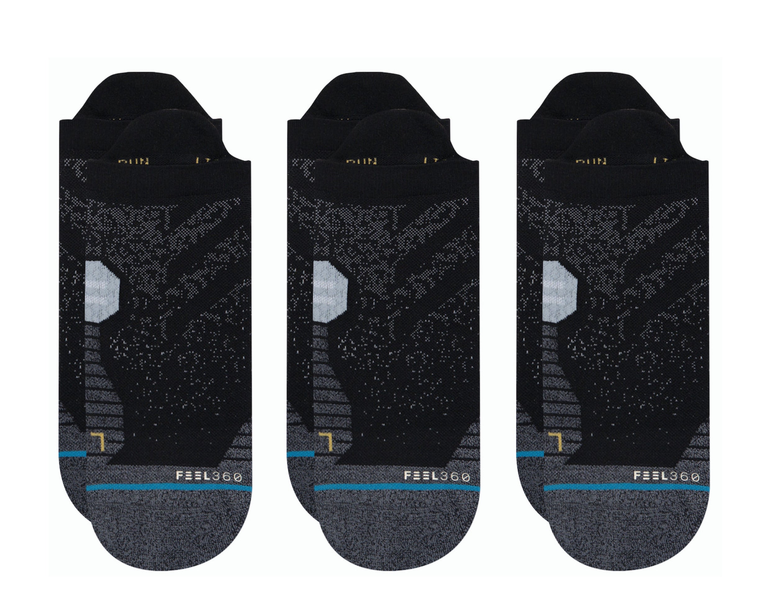 Stance Feel 360 - Run Tab ST 3-Pack No-Show Socks