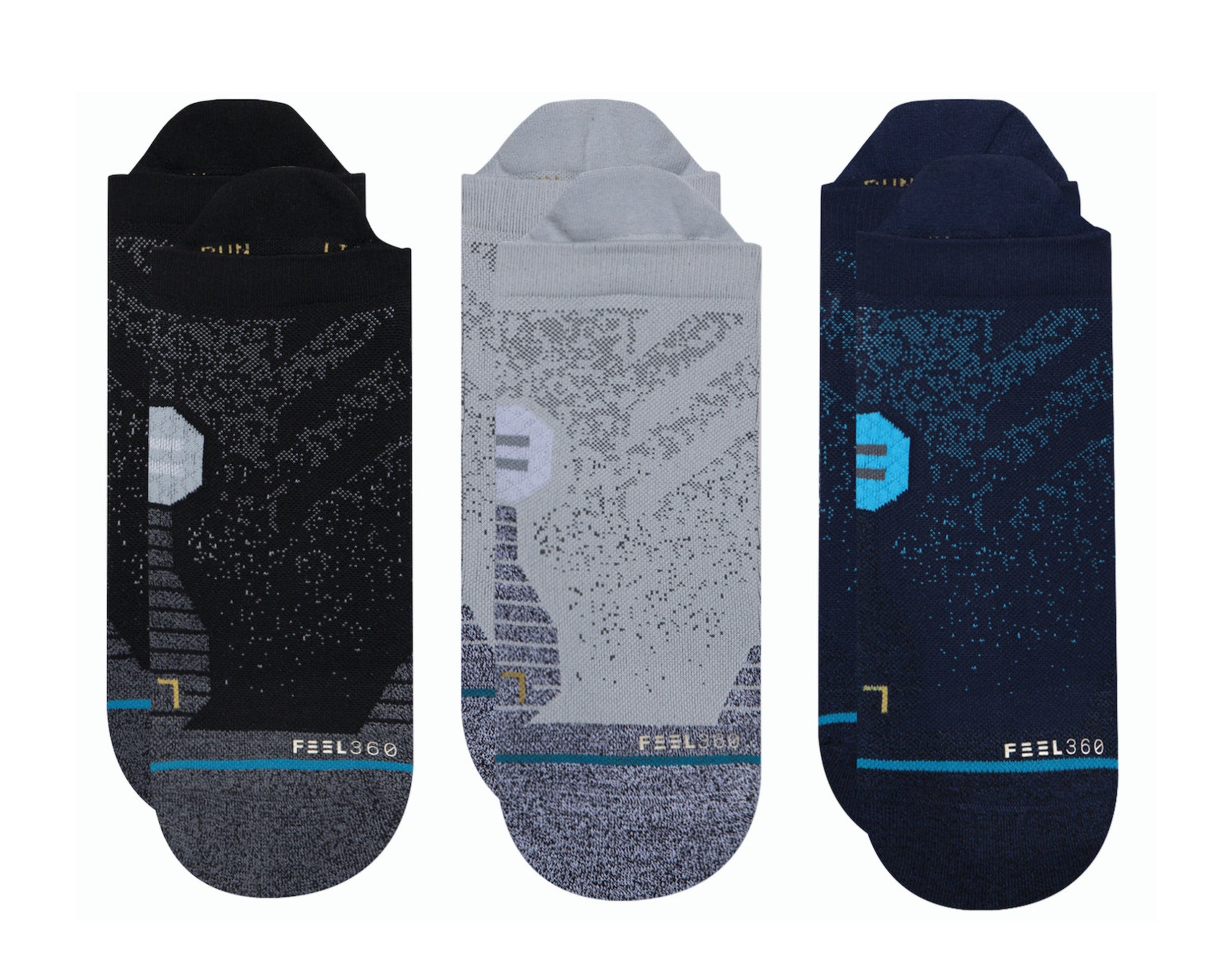 Stance Feel 360 - Run Tab ST 3-Pack No-Show Socks