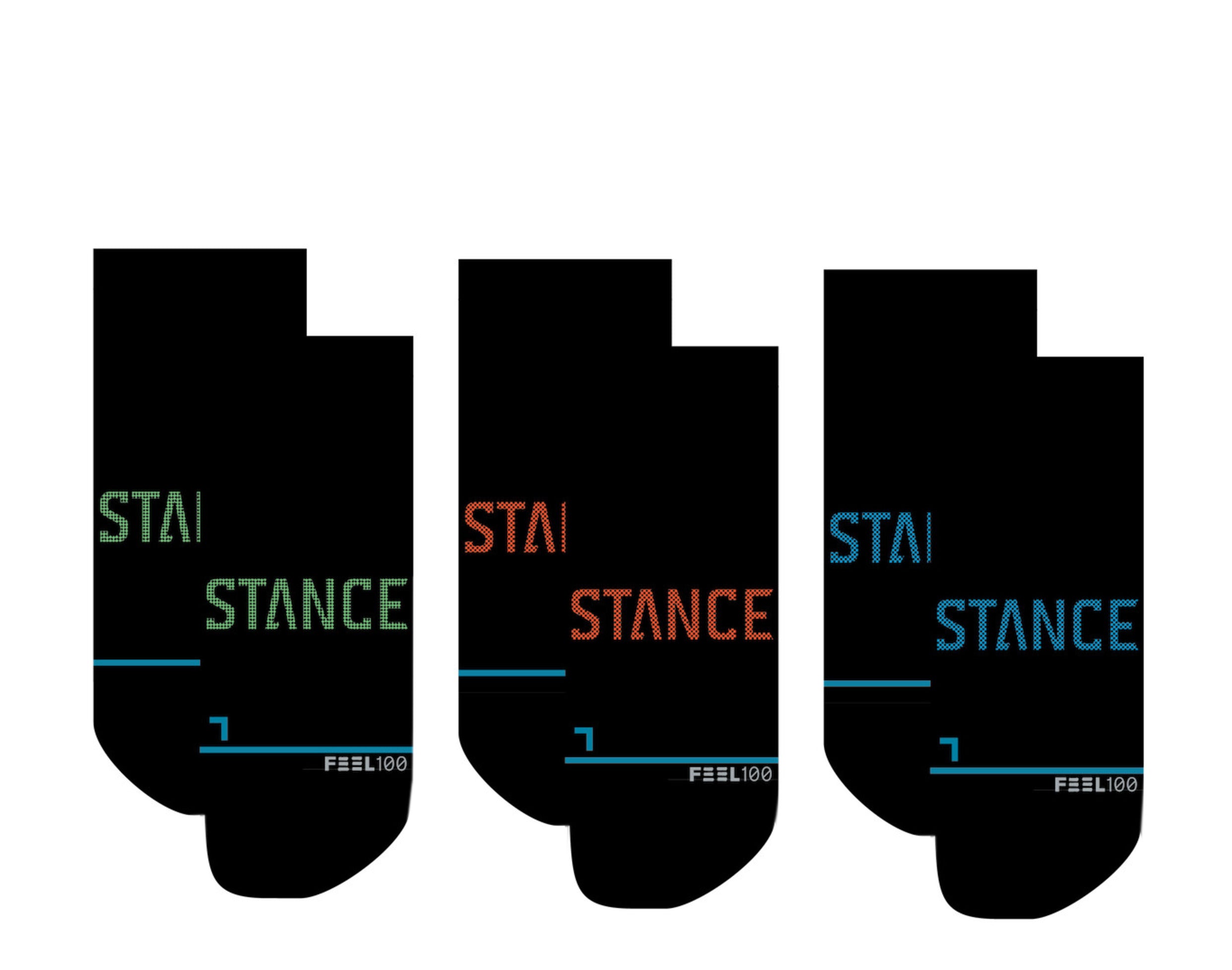 Stance Feel 100 - Prime Tab 3-Pack Ankle Socks