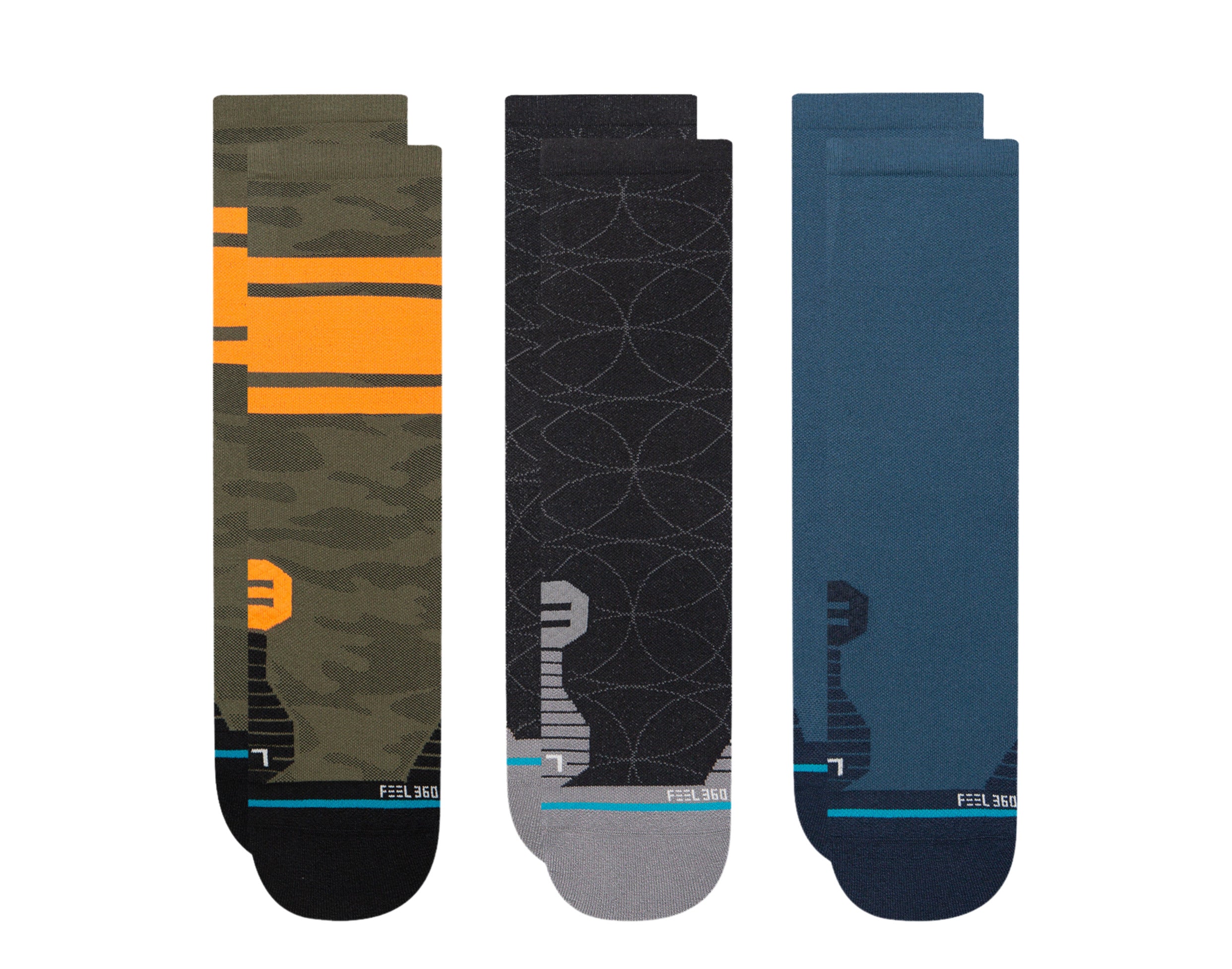 Stance Feel 360 - Sargent 3-Pack Socks