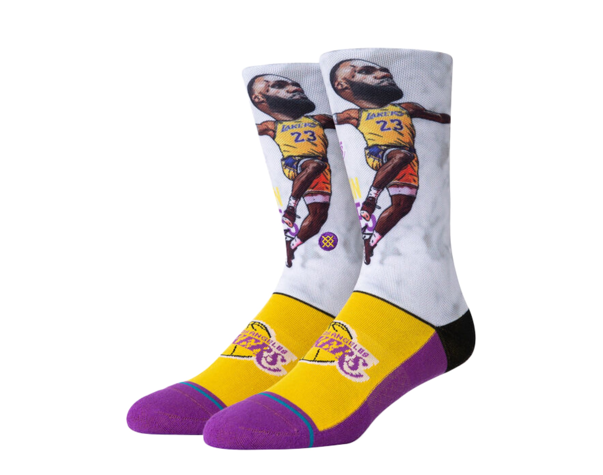 Stance Casual NBA LBJ Big Head Crew Socks