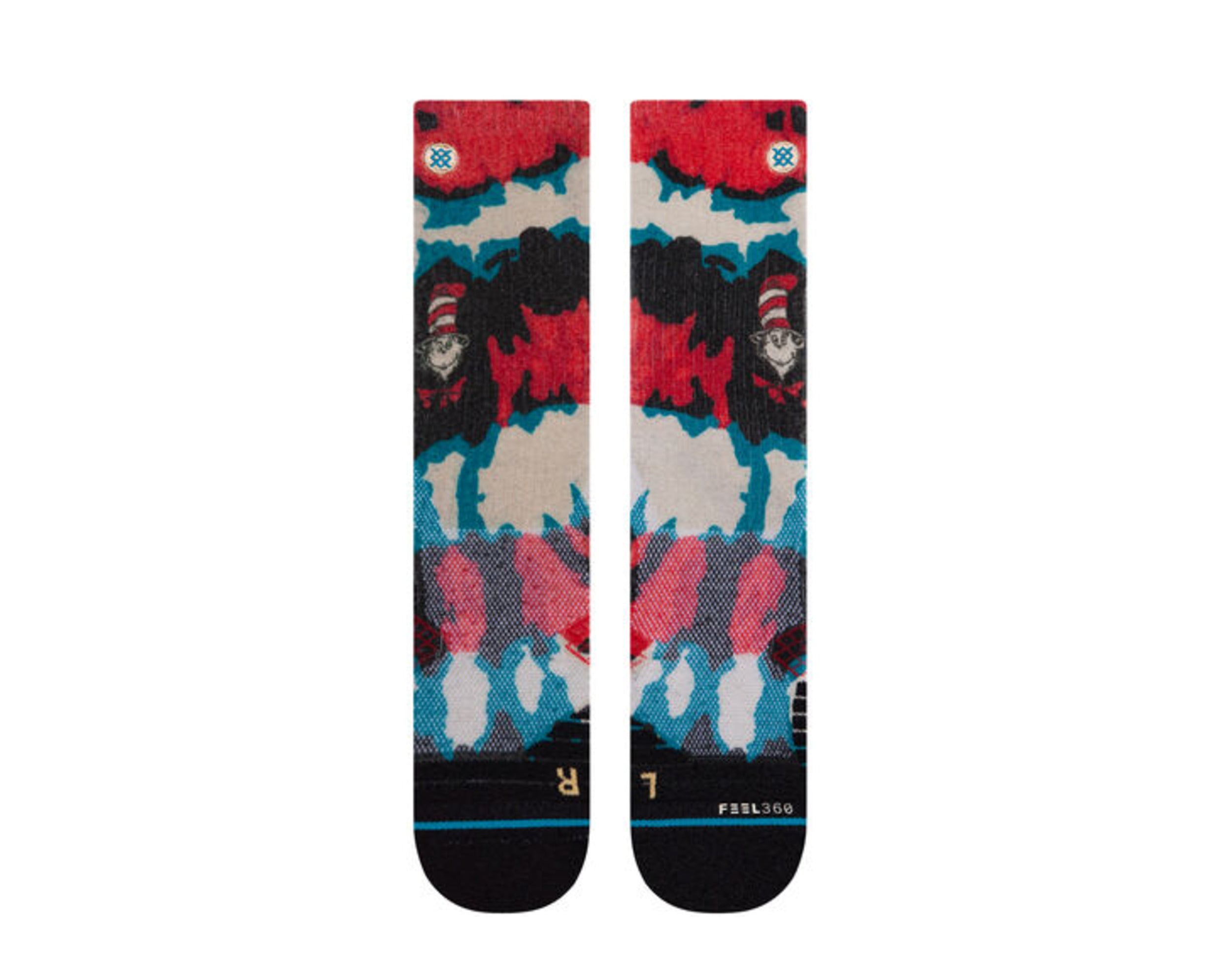 Stance Feel 360 - Stance x Dr. Seuss Cat In The Hat Hike Crew Socks