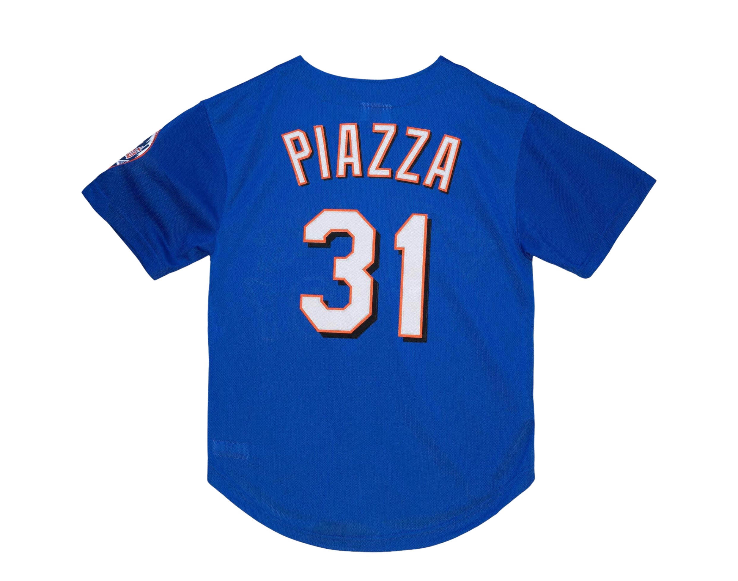 Mike Piazza Autographed Mets Mitchell & Ness Pinstripe Authentic Jerse