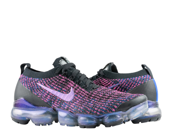 Nike air vapormax flyknit triple noir 2024 men's running shoe