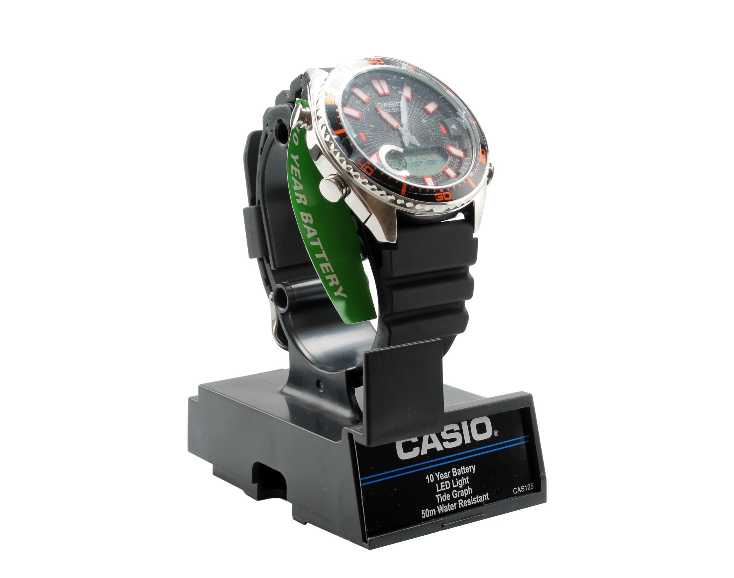 Casio Ana-Digi Quartz Metal and Resin Casual Men's Watch