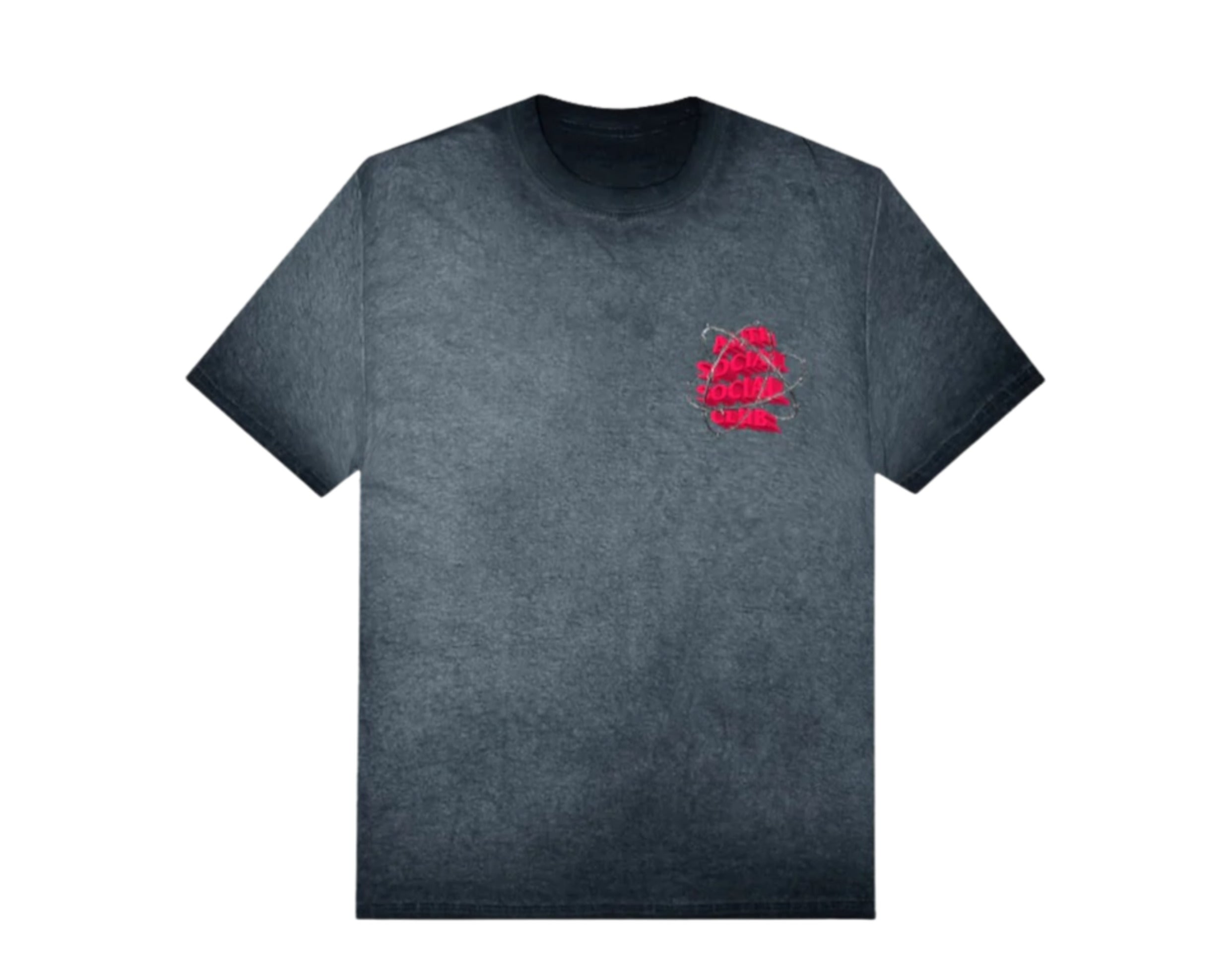 Anti Social Social Club New & Gone Black Mineral Wash Tee