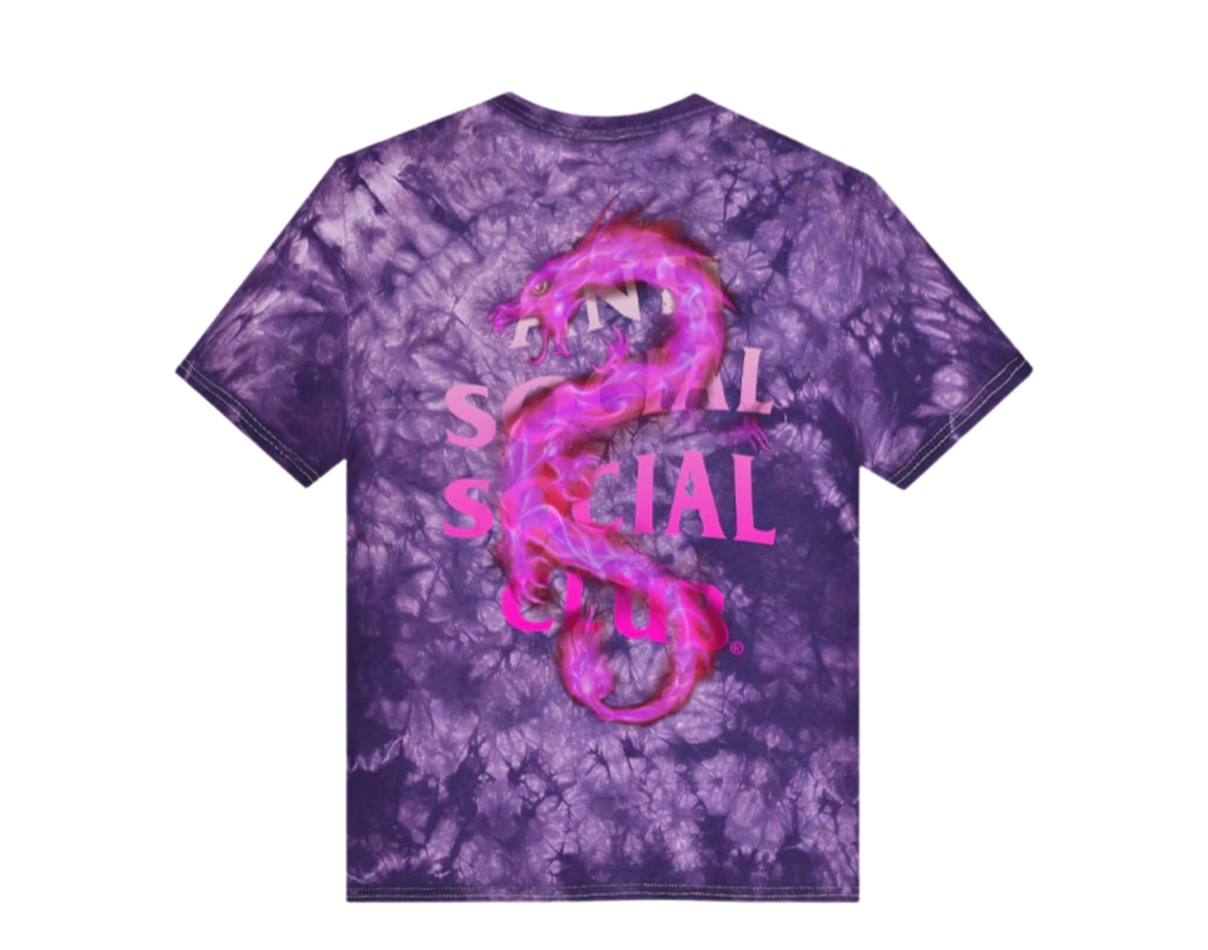 Anti Social Social Club Summer In Minsk Purple Tie Dye Tee