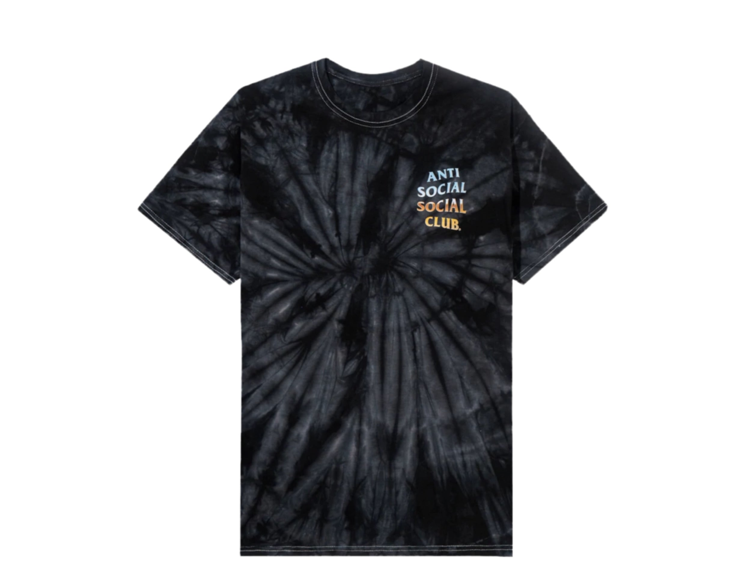 Anti Social Social Club Thermal Internal Black Tie Dye Tee