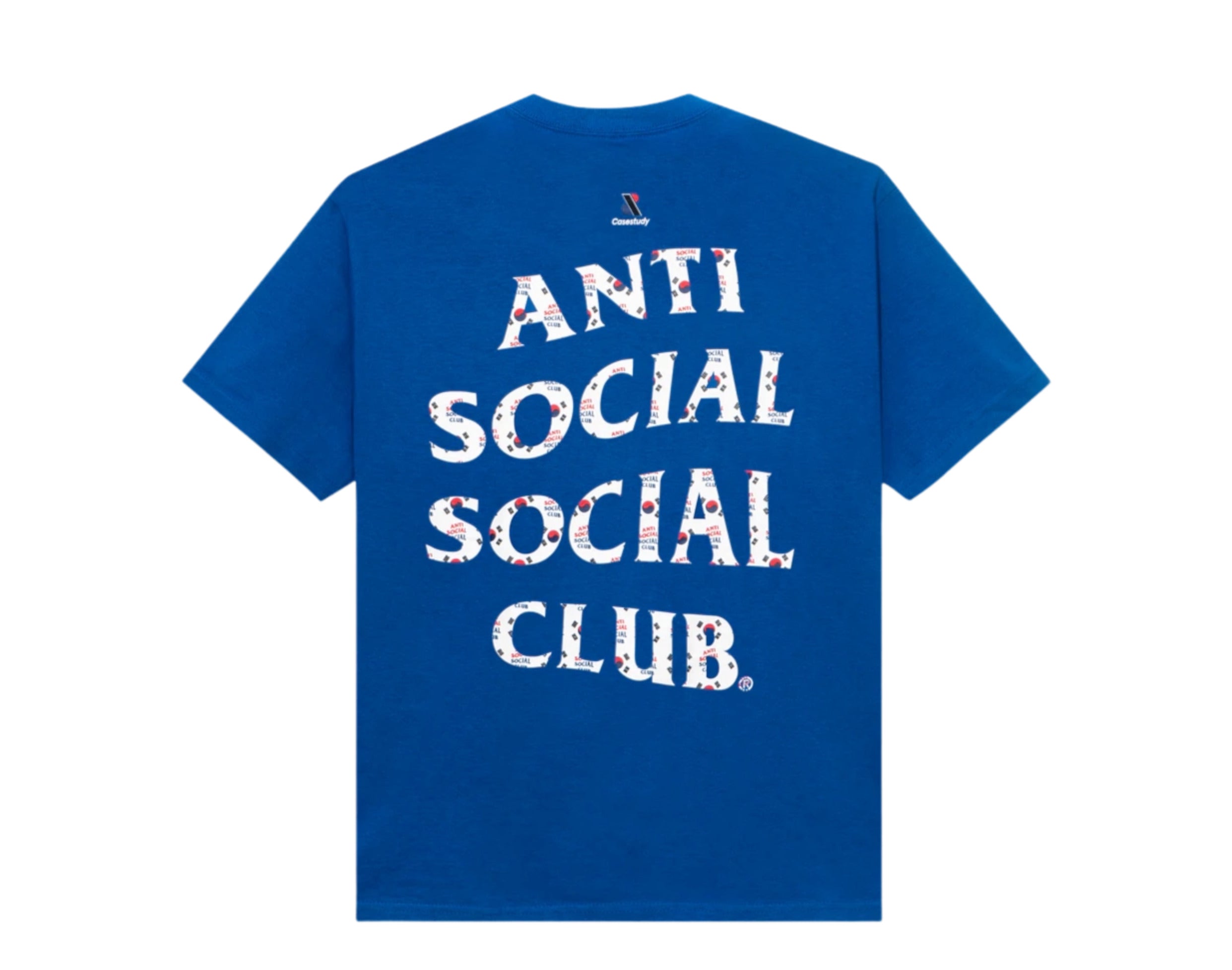 Anti Social Social Club ASSC x Case Study Flag Blue Tee