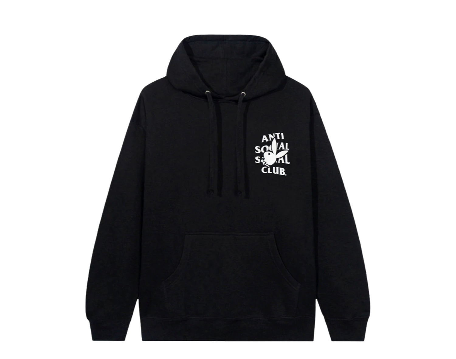 Anti Social Social Club Playboy x ASSC Bunny Logo Black Hoodie