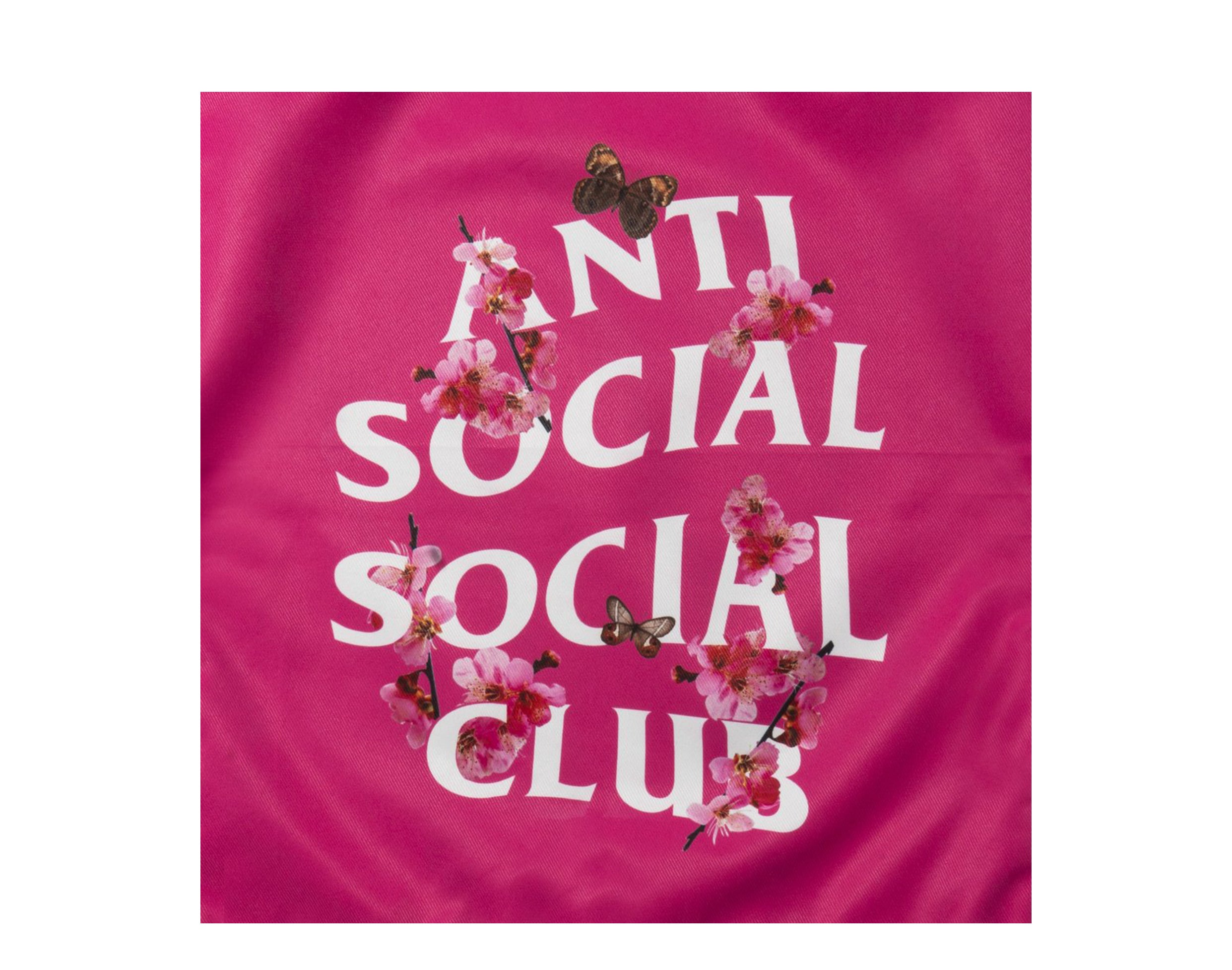 Anti Social Social Club Cute AF Pink Drawstring Bag