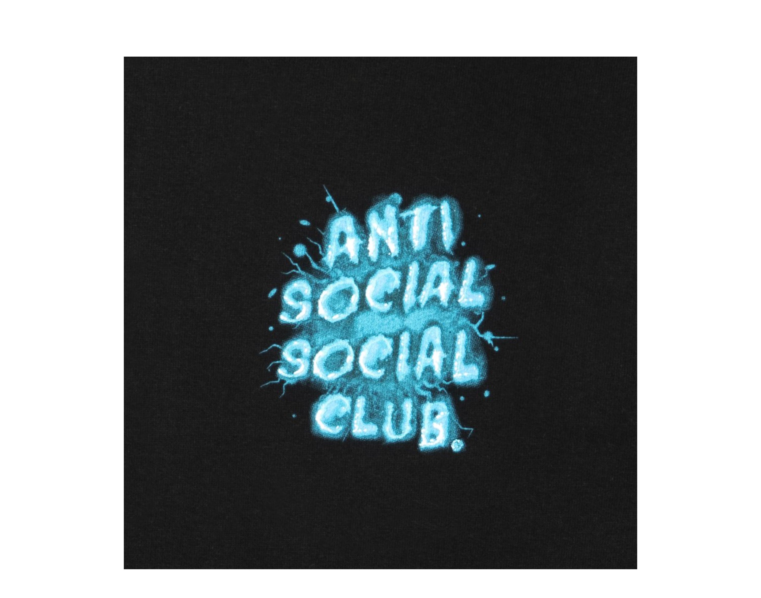 Anti Social Social Club I SEE Blue Splash Black Hoodie