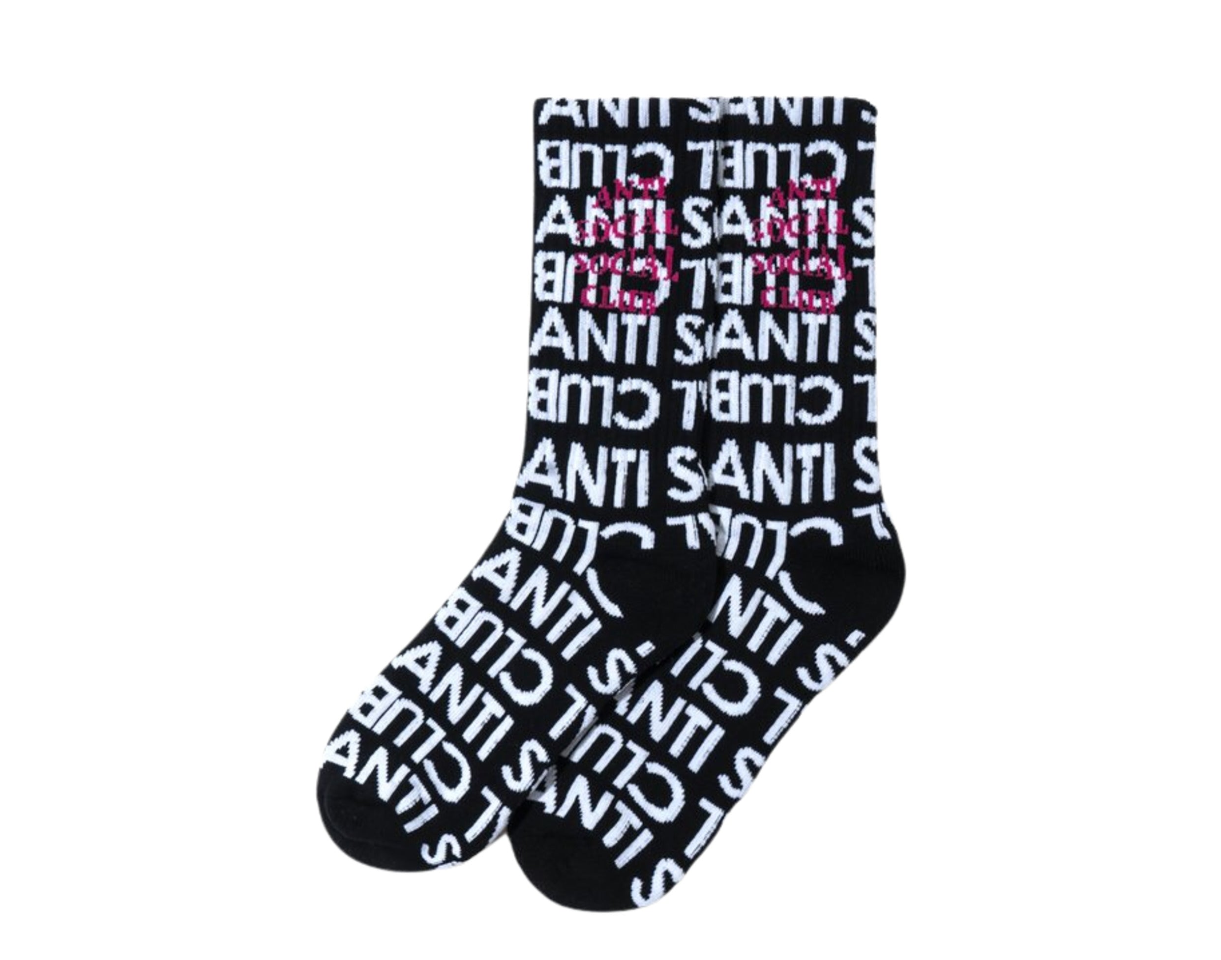 Anti Social Social Club Rich Italian Black Socks