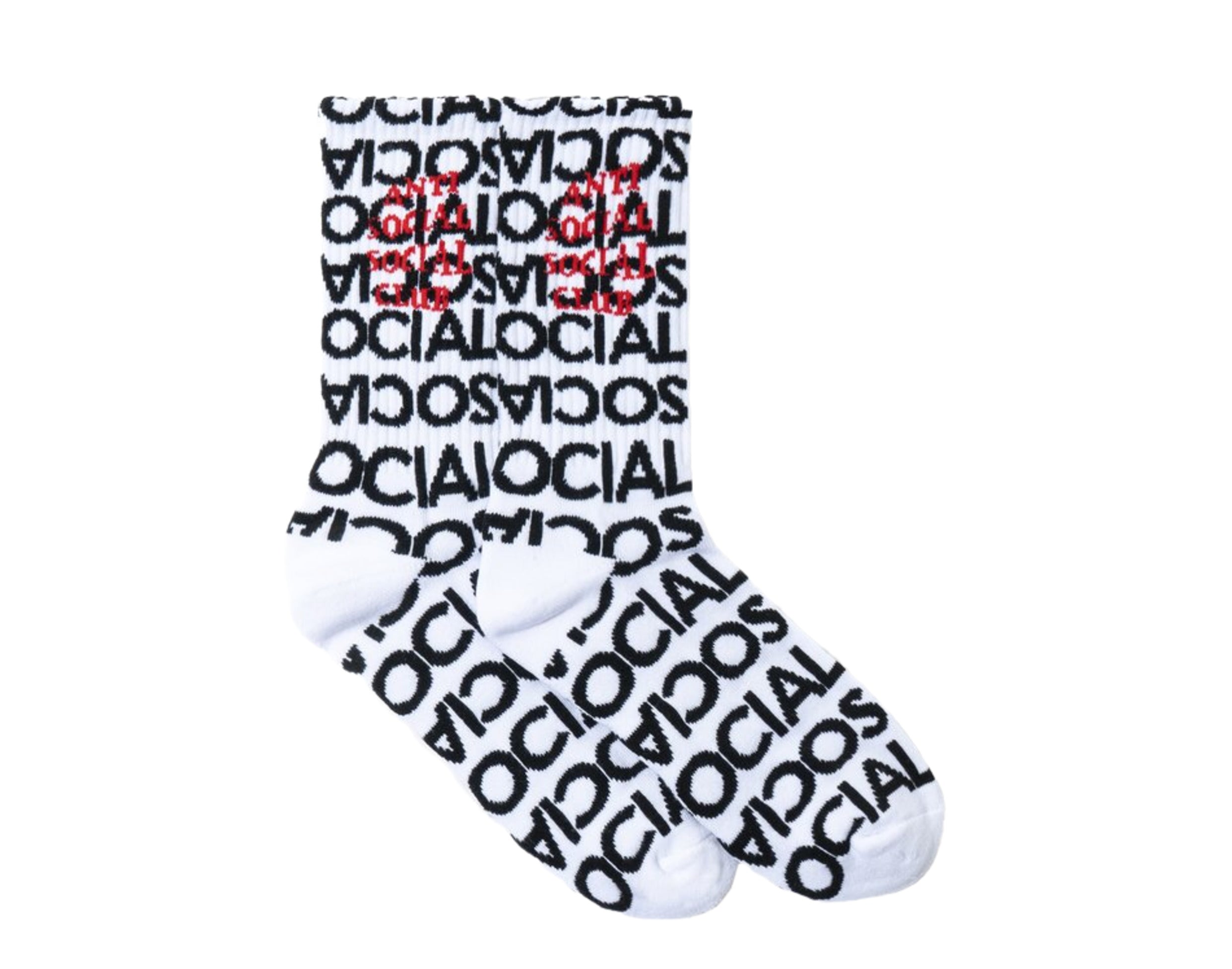 Anti Social Social Club Rich Italian White Socks