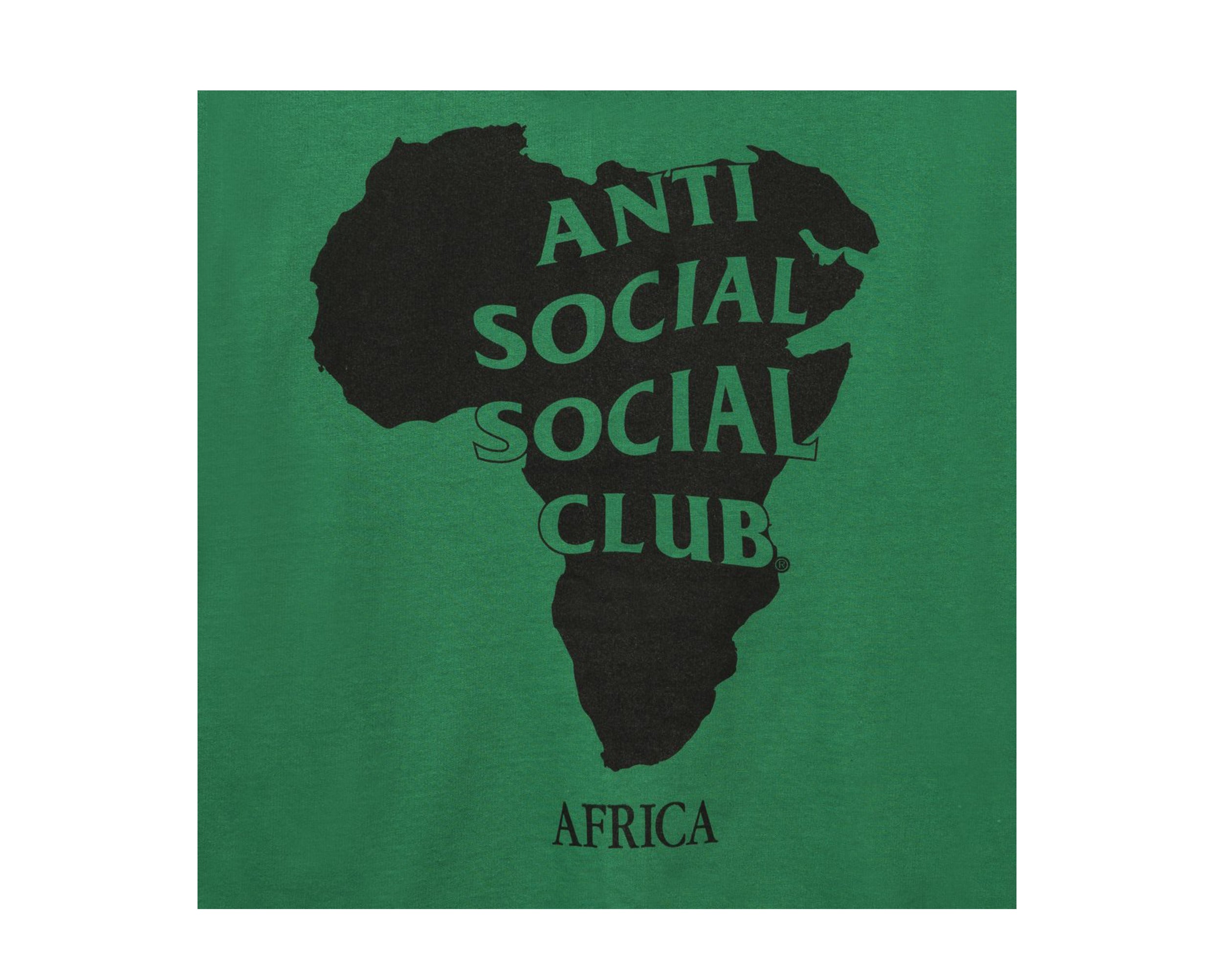 Anti Social Social Club Africa Green Hoodie