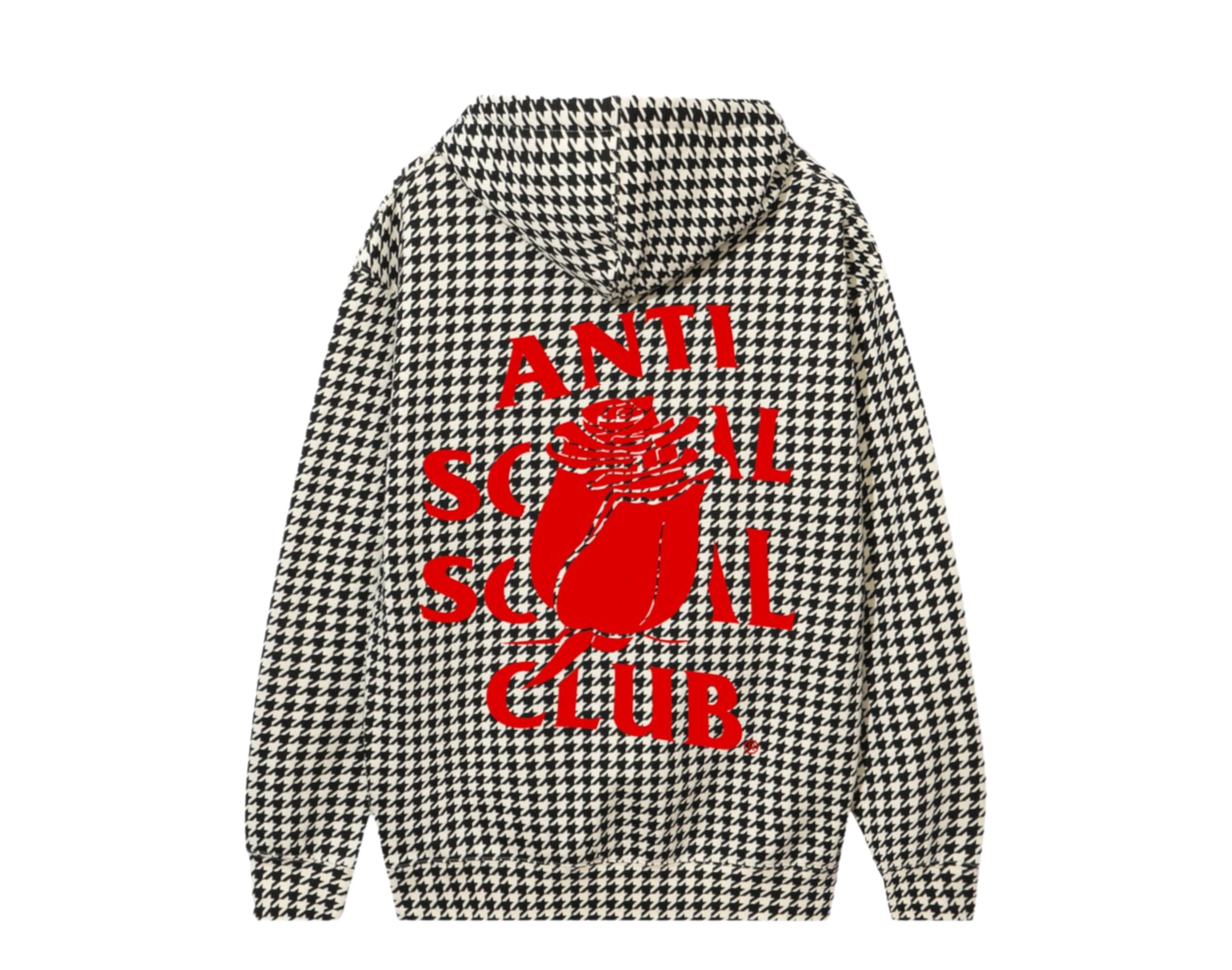 Anti Social Social Club Rose Mary Houndstooth Hoodie