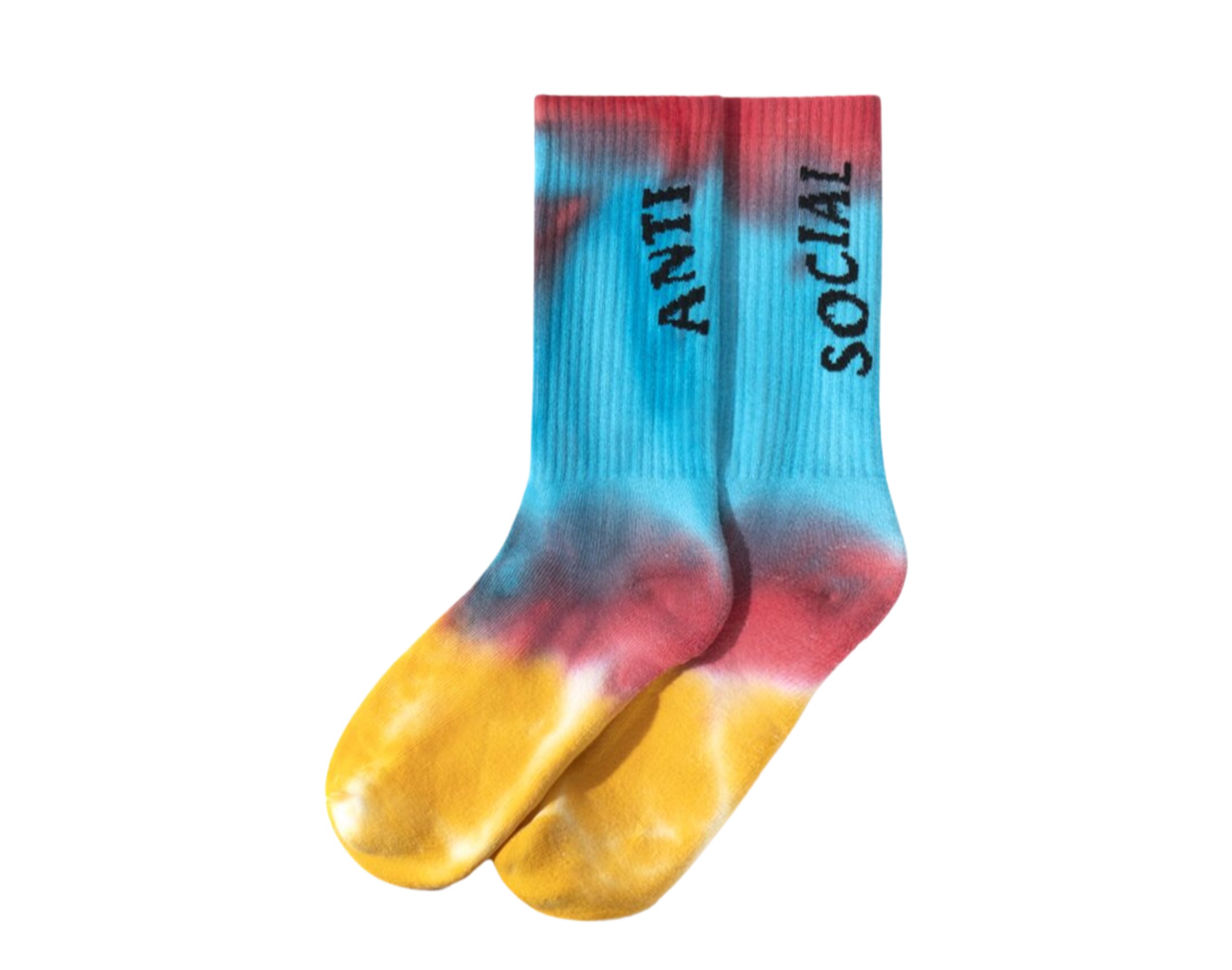 Anti Social Social Club Melted Hearts Rainbow Socks