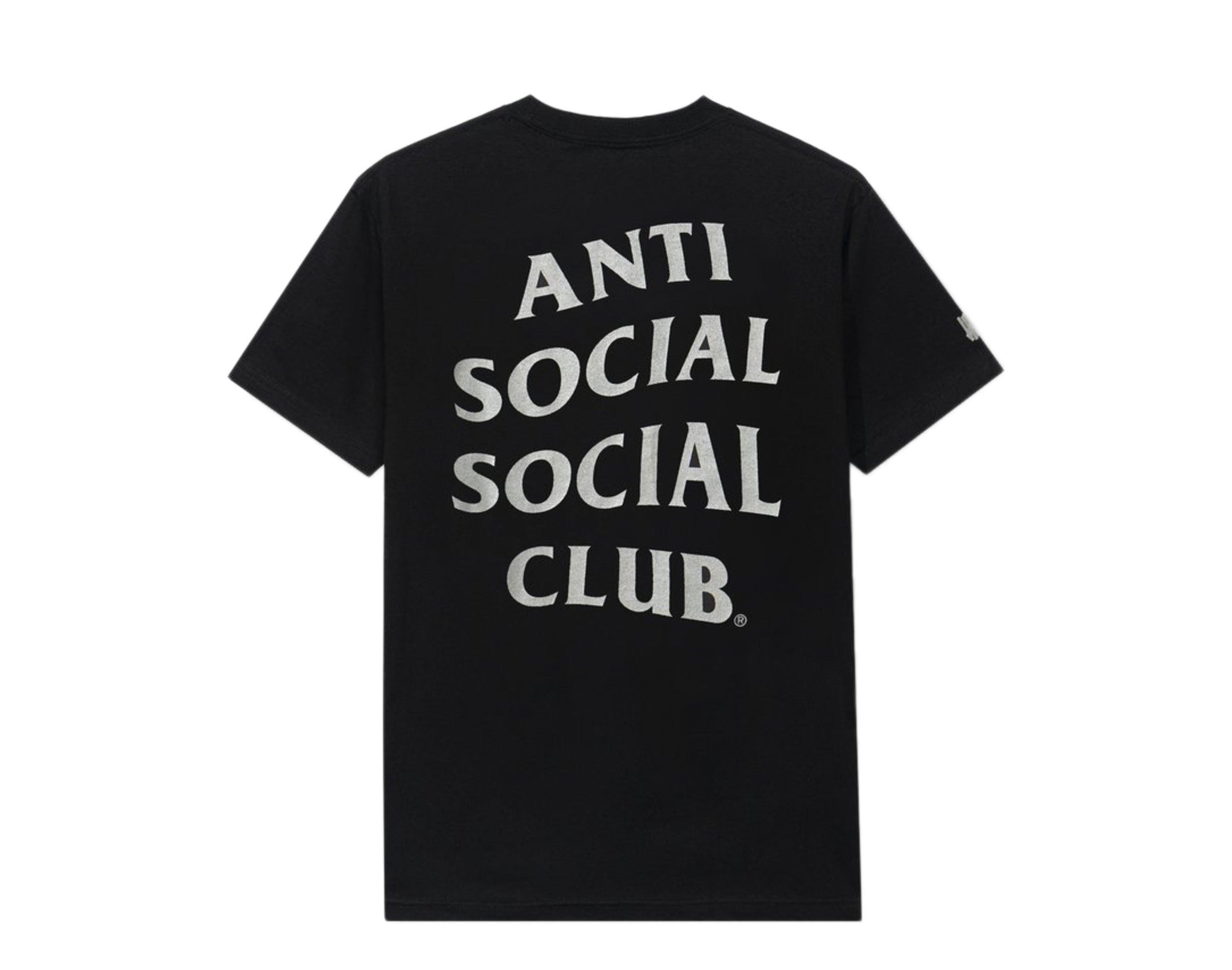 Anti Social Social Club X Undefeated Paranoid Black Tee (3M Reflective)